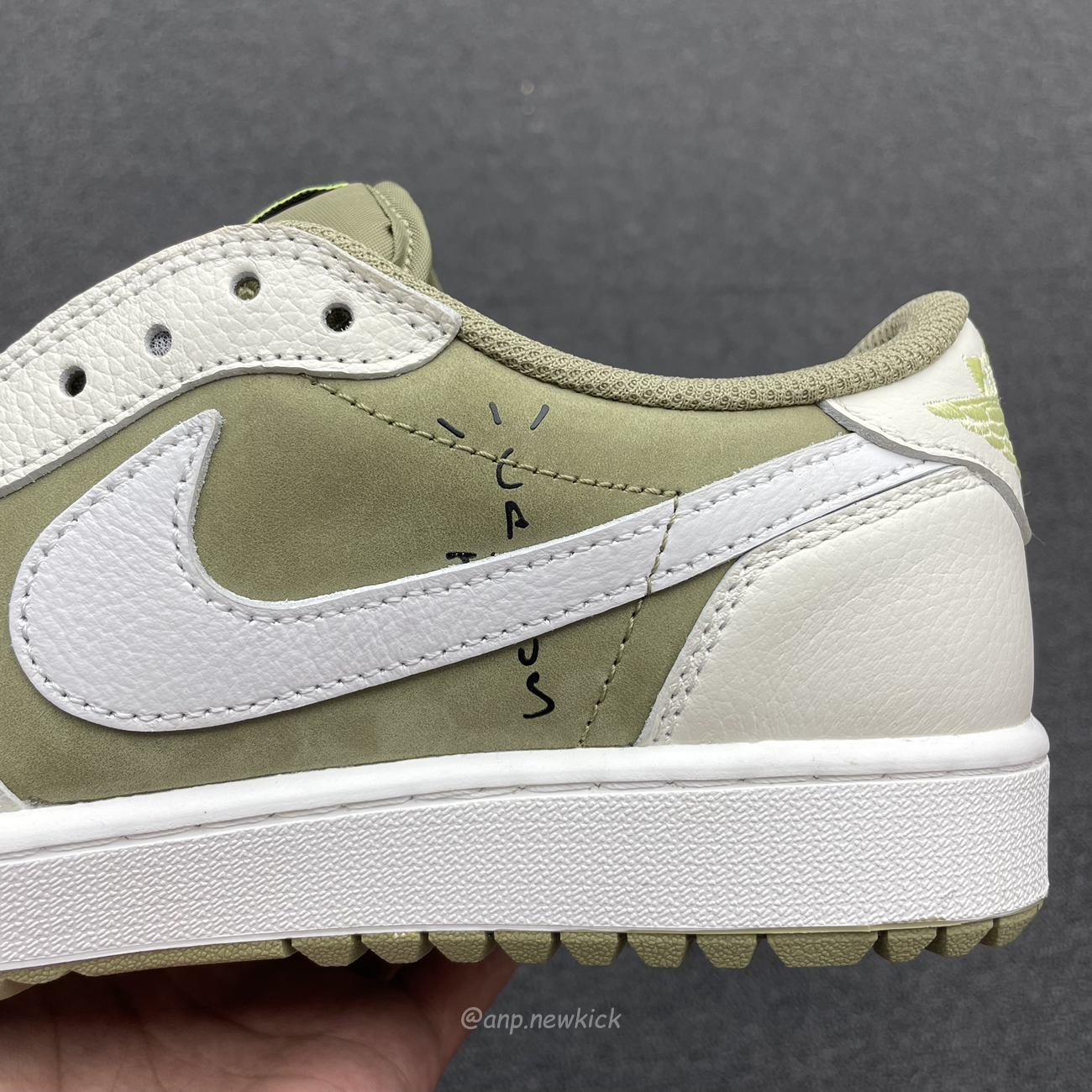 Air Jordan 1 Retro Low Golf Travis Scott Neutral Olive Fz3124 200 (10) - www.newkick.vip