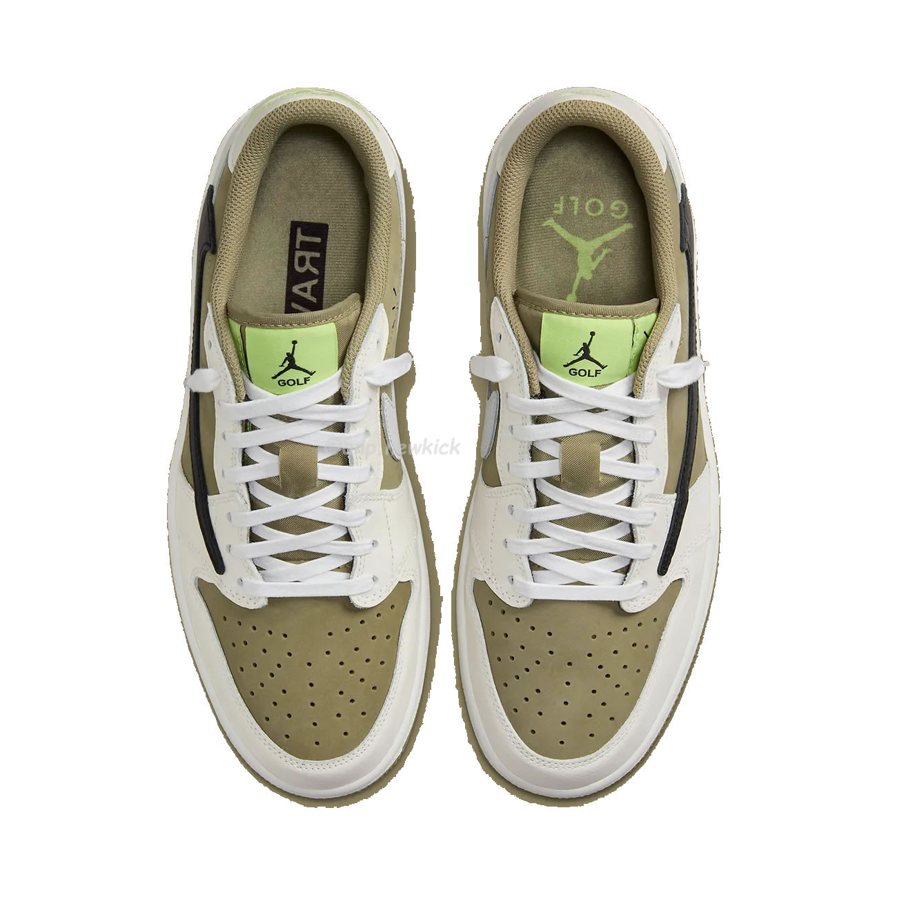 Air Jordan 1 Retro Low Golf Travis Scott Neutral Olive Fz3124 200 (13) - www.newkick.vip