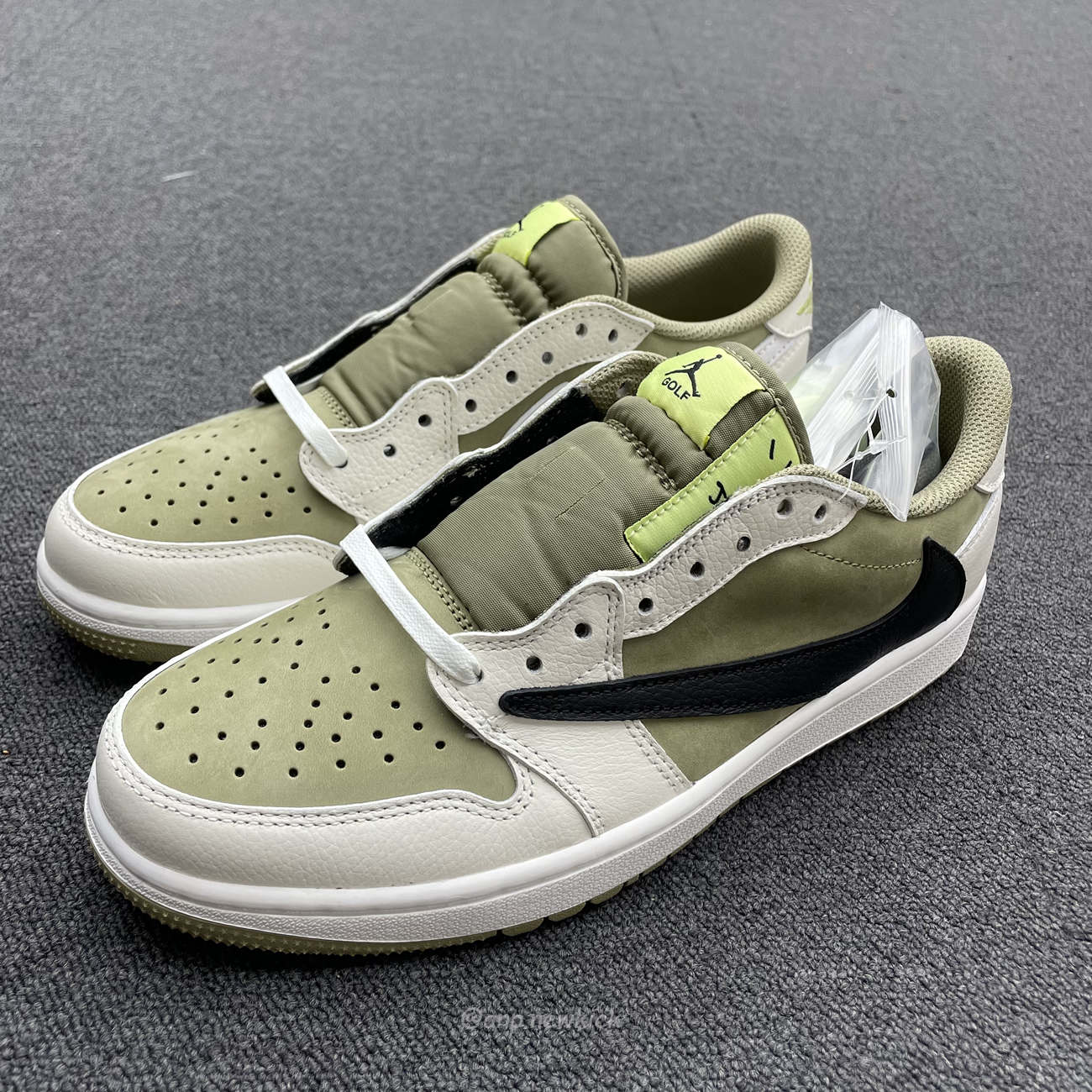 Air Jordan 1 Retro Low Golf Travis Scott Neutral Olive Fz3124 200 (4) - www.newkick.vip
