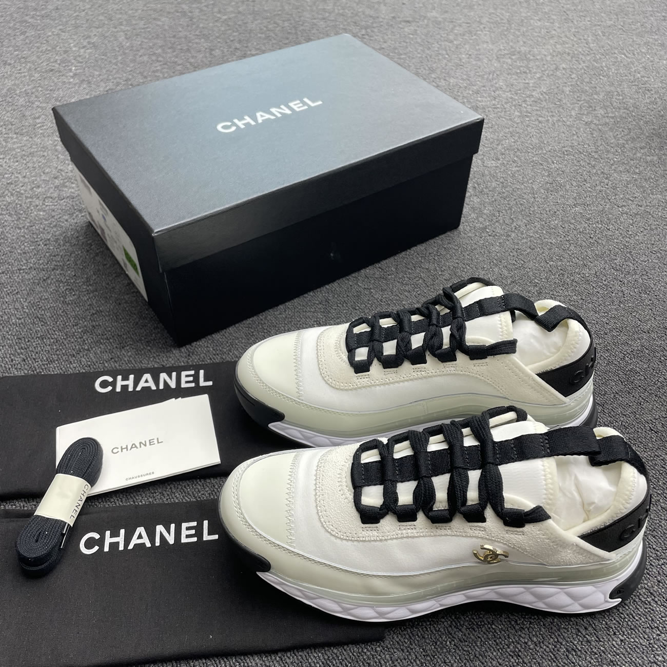 Chanel Casual Style Plain Logo Low Top Sneakers (12) - www.newkick.vip