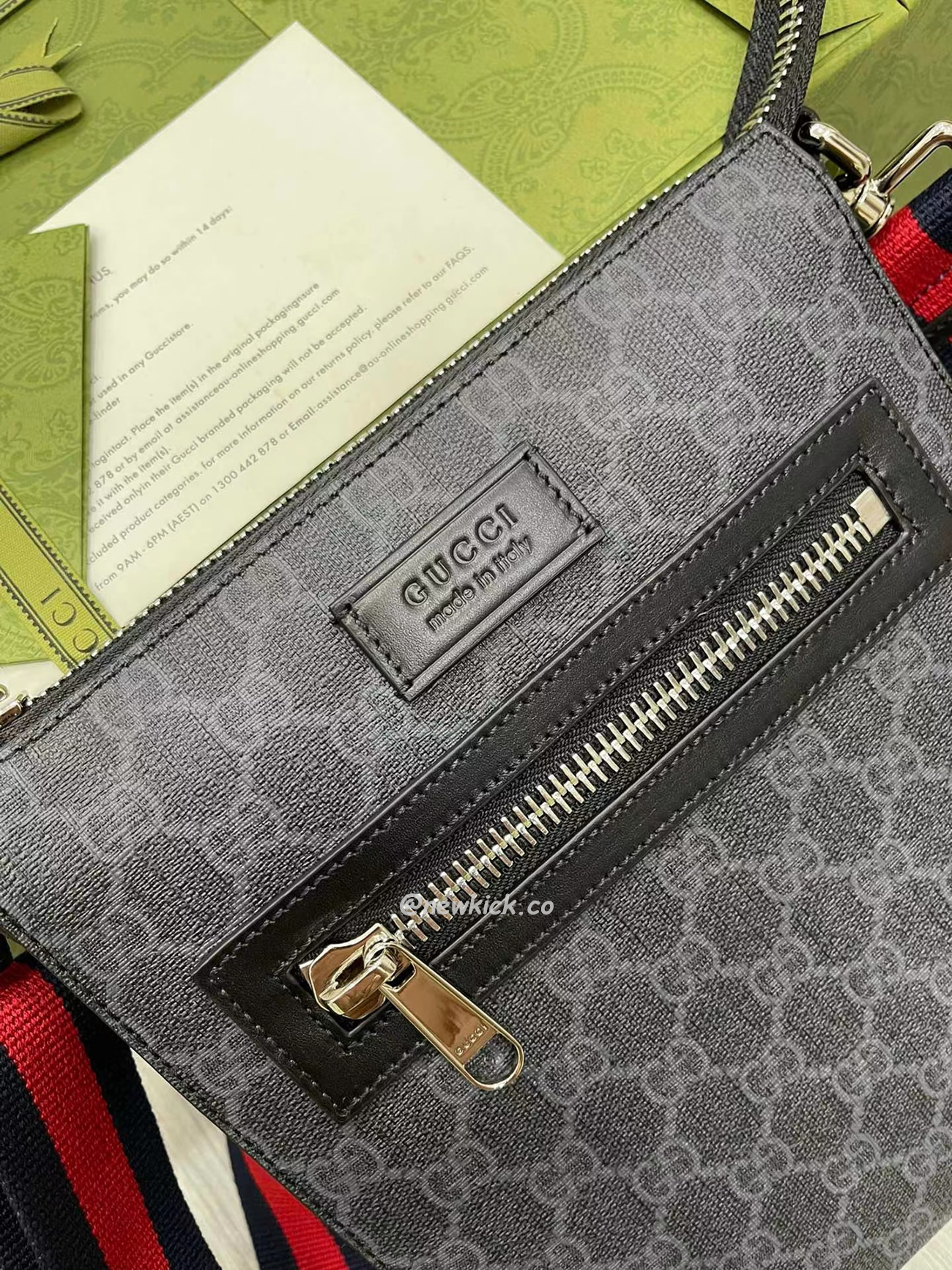 Gucci Gg Black Small Messenger Bag 523599 K5rln 1095 (15) - www.newkick.vip