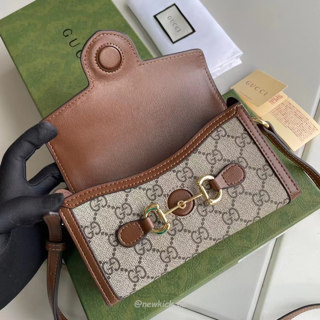 Gucci Horsebit 1955 Mini Handbag 699296 92tcg 8563 (8) - www.newkick.vip