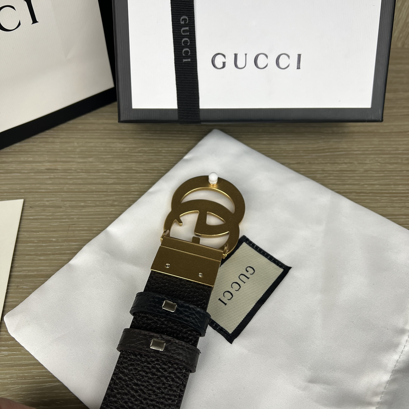 Gucci Double G Logo Full Grain Reversible Belt Leather Black Brown (12) - www.newkick.vip Gucci Double G Logo Full Grain Reversible Belt Leather Black Brown (12) - www.newkick.vip