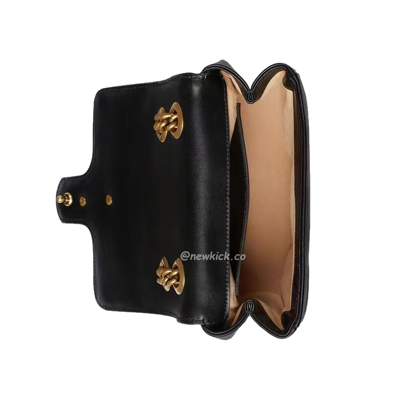 Gucci Gg Marmont Mini Shoulder Bag Matelasse Chevron Black (2) - www.newkick.vip