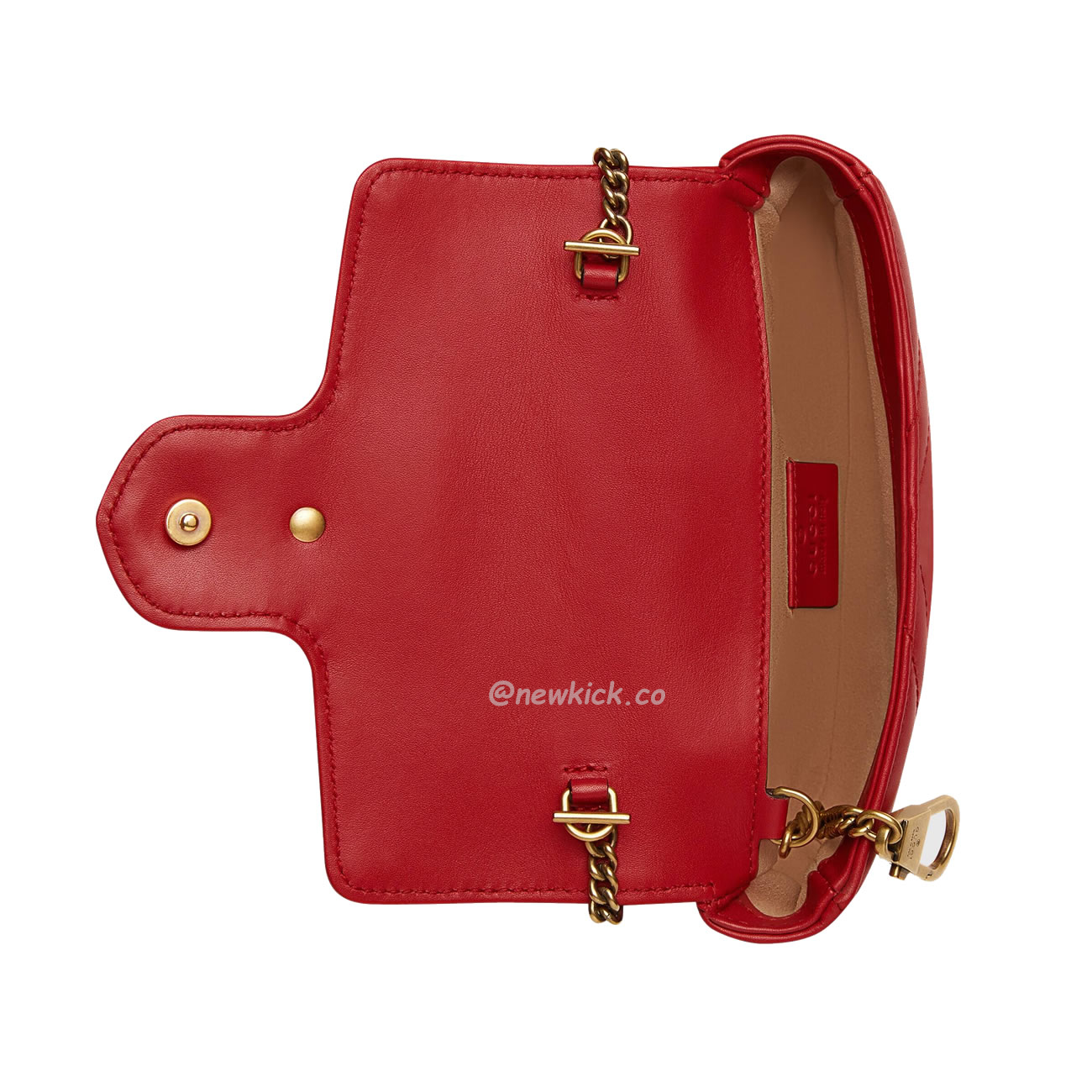 Gucci Gg Marmont Matelasse Super Mini Bag Red (2) - www.newkick.vip
