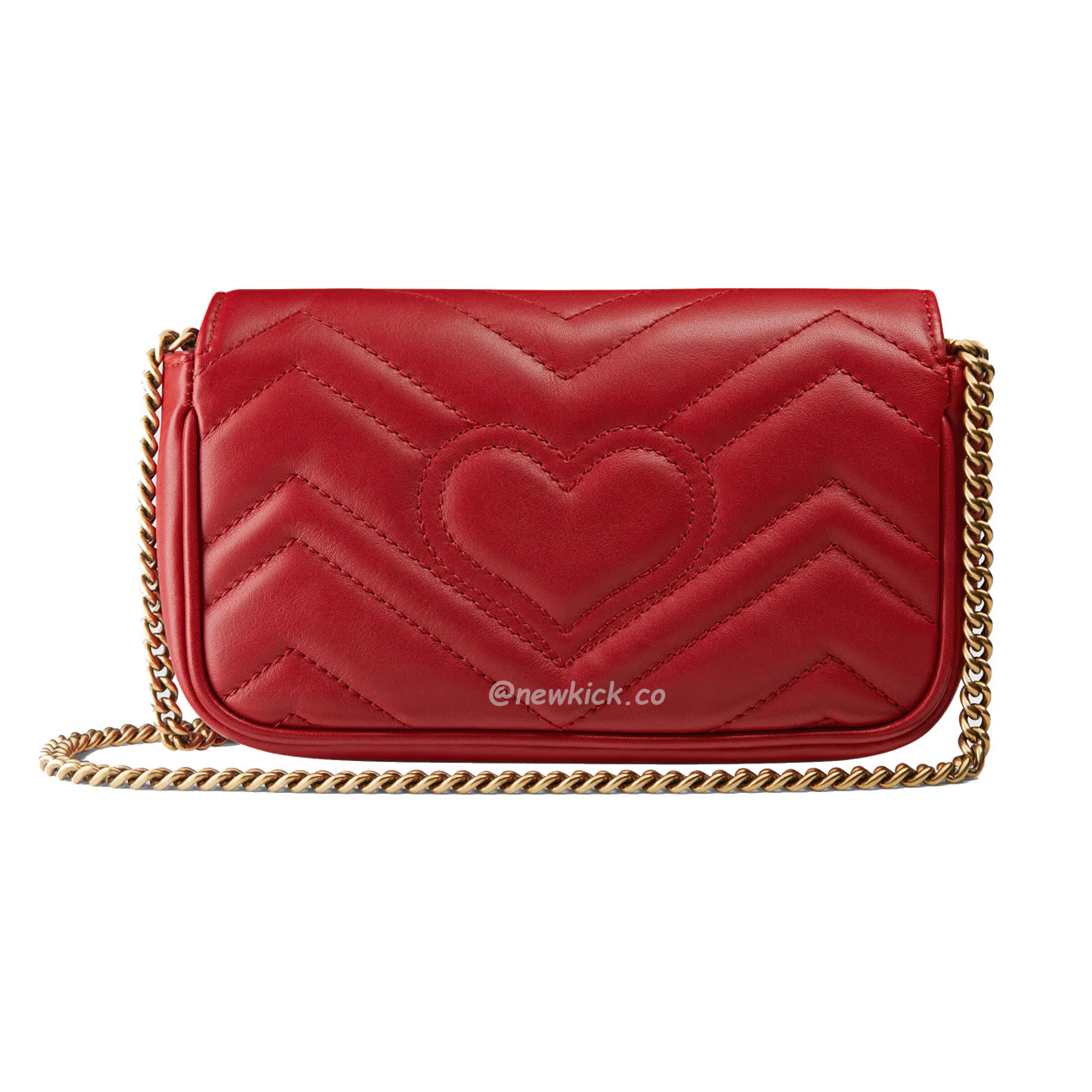 Gucci Gg Marmont Matelasse Super Mini Bag Red (6) - www.newkick.vip