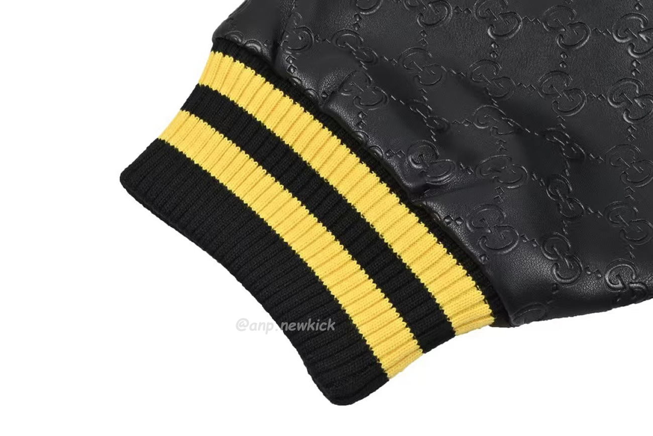 Gucci Wool Sweater Black Jacket Double G Pineapple Embroidered Patchwork Design (3) - www.newkick.vip Gucci Wool Sweater Black Jacket Double G Pineapple Embroidered Patchwork Design (3) - www.newkick.vip