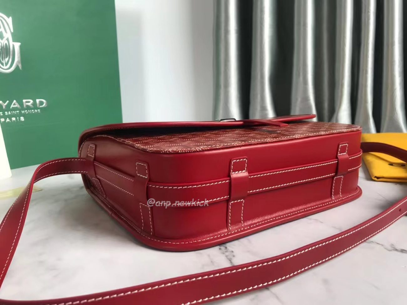 Goyard Belvedere Pm Green Red Sky Blue Black Yellow (12) - www.newkick.vip