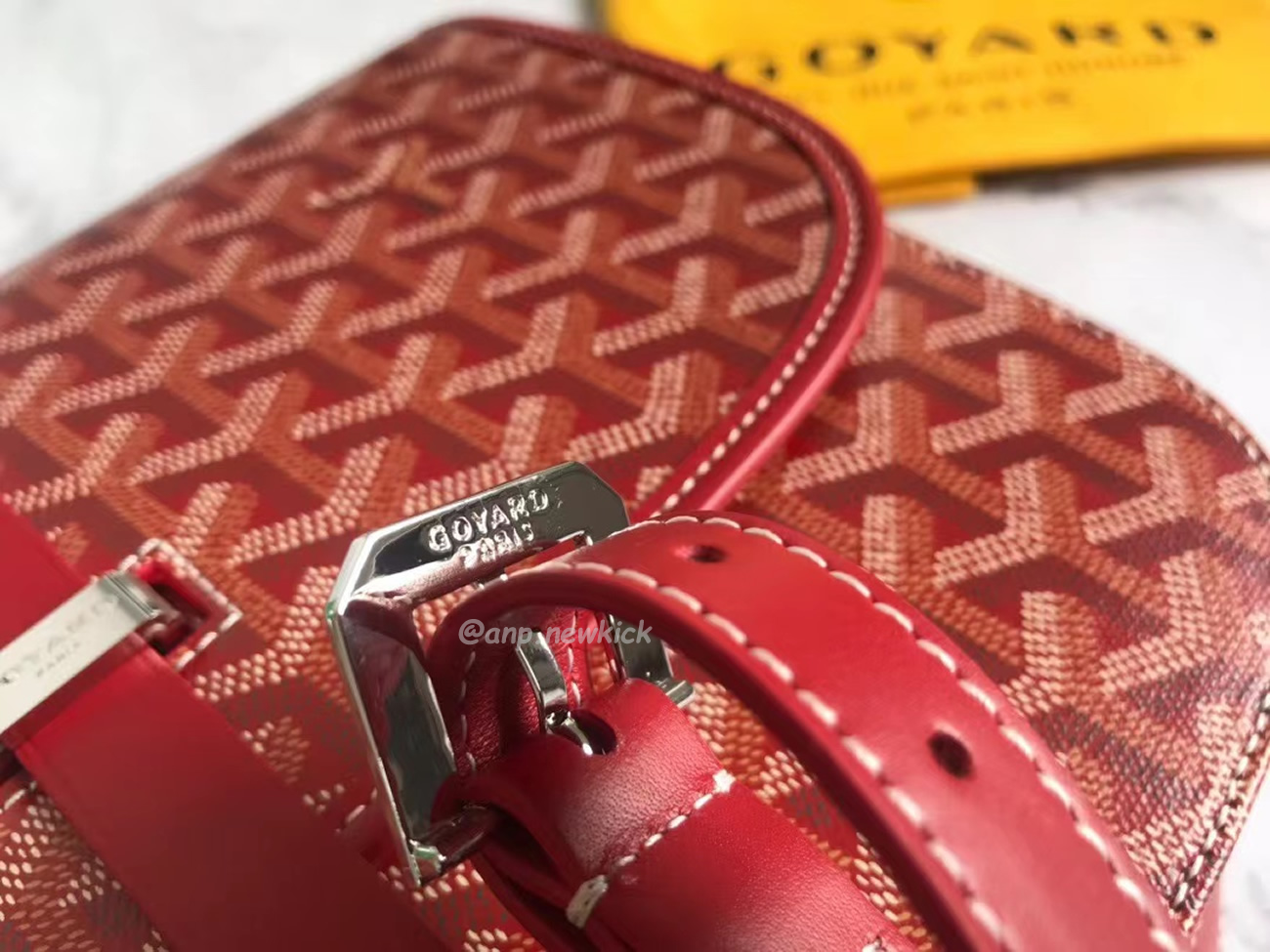 Goyard Belvedere Pm Green Red Sky Blue Black Yellow (13) - www.newkick.vip