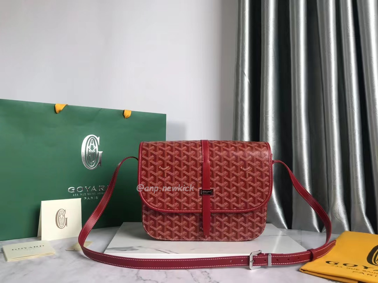 Goyard Belvedere Pm Green Red Sky Blue Black Yellow (14) - www.newkick.vip