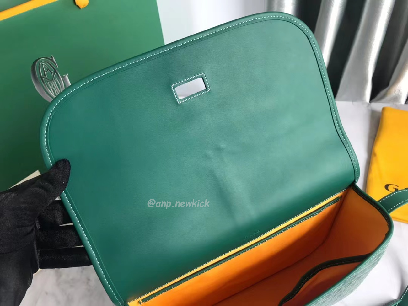 Goyard Belvedere Pm Green Red Sky Blue Black Yellow (17) - www.newkick.vip