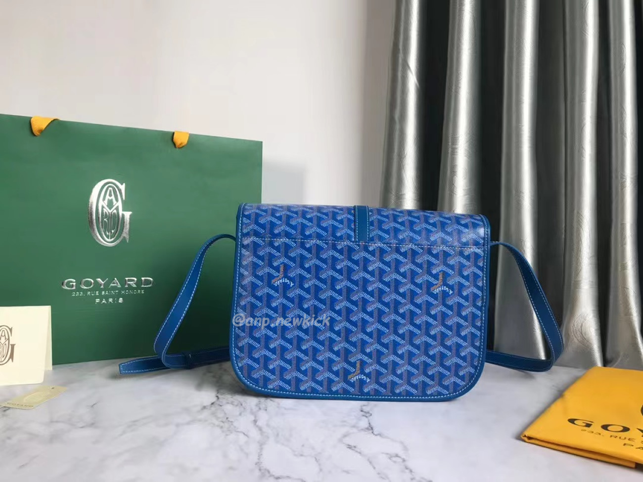Goyard Belvedere Pm Green Red Sky Blue Black Yellow (21) - www.newkick.vip