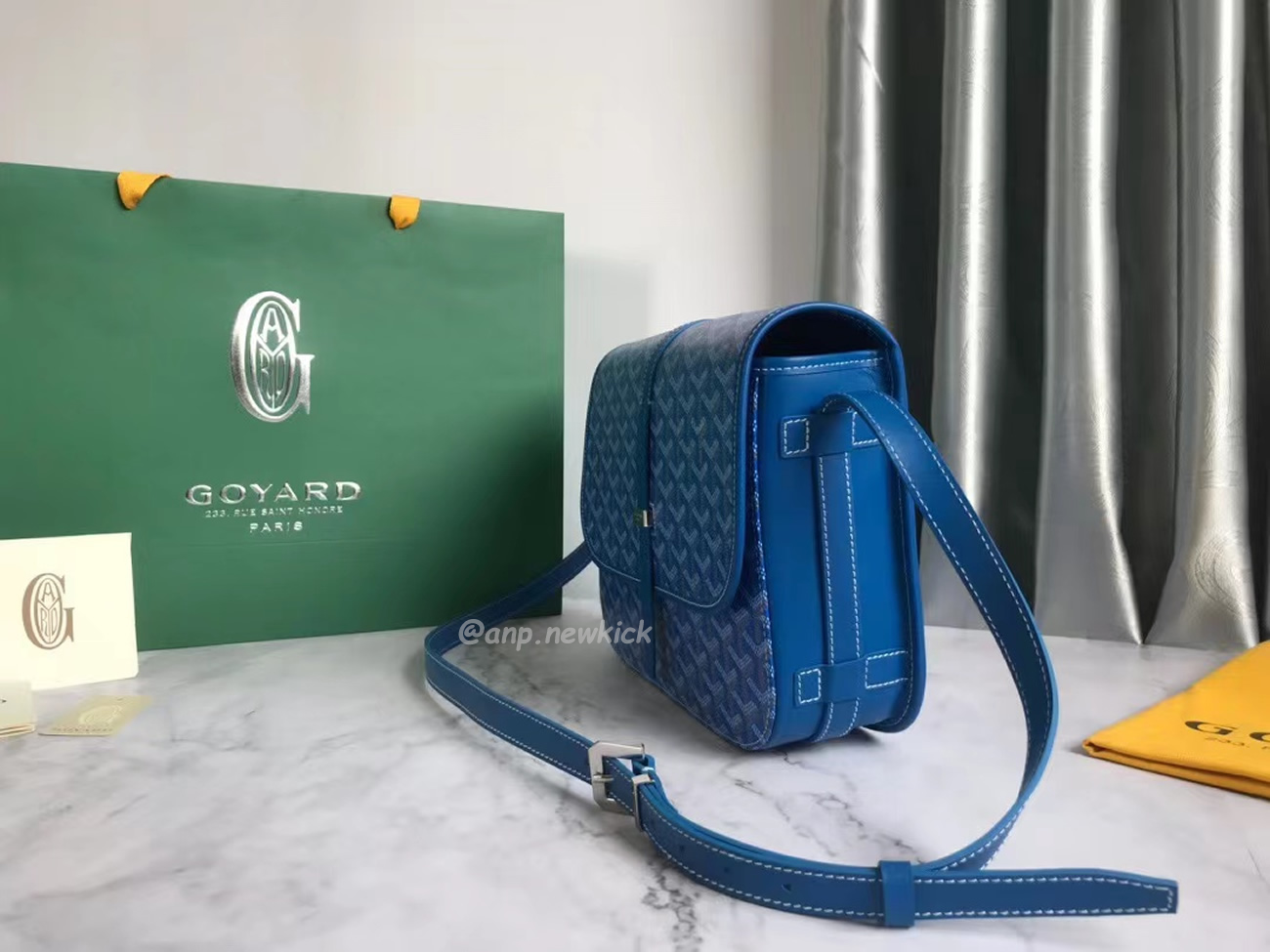Goyard Belvedere Pm Green Red Sky Blue Black Yellow (26) - www.newkick.vip