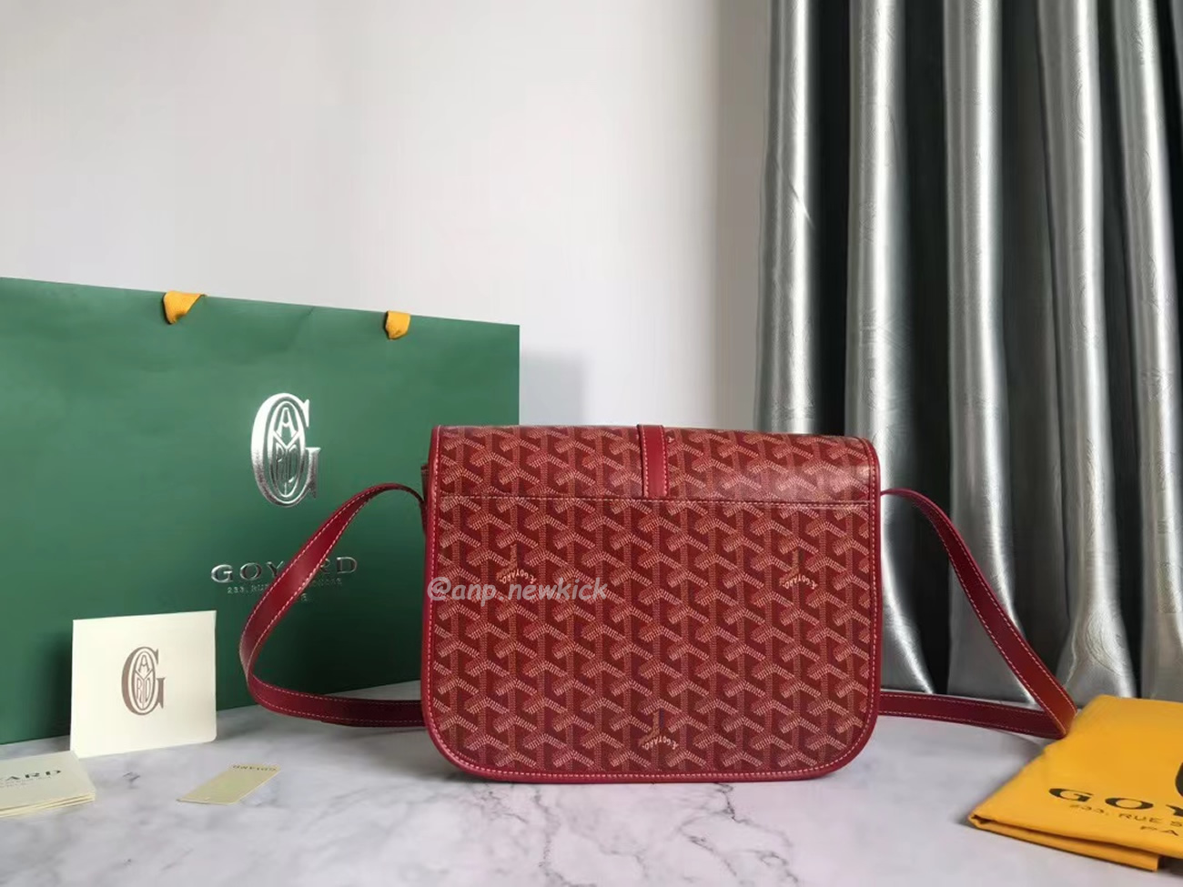 Goyard Belvedere Pm Green Red Sky Blue Black Yellow (6) - www.newkick.vip