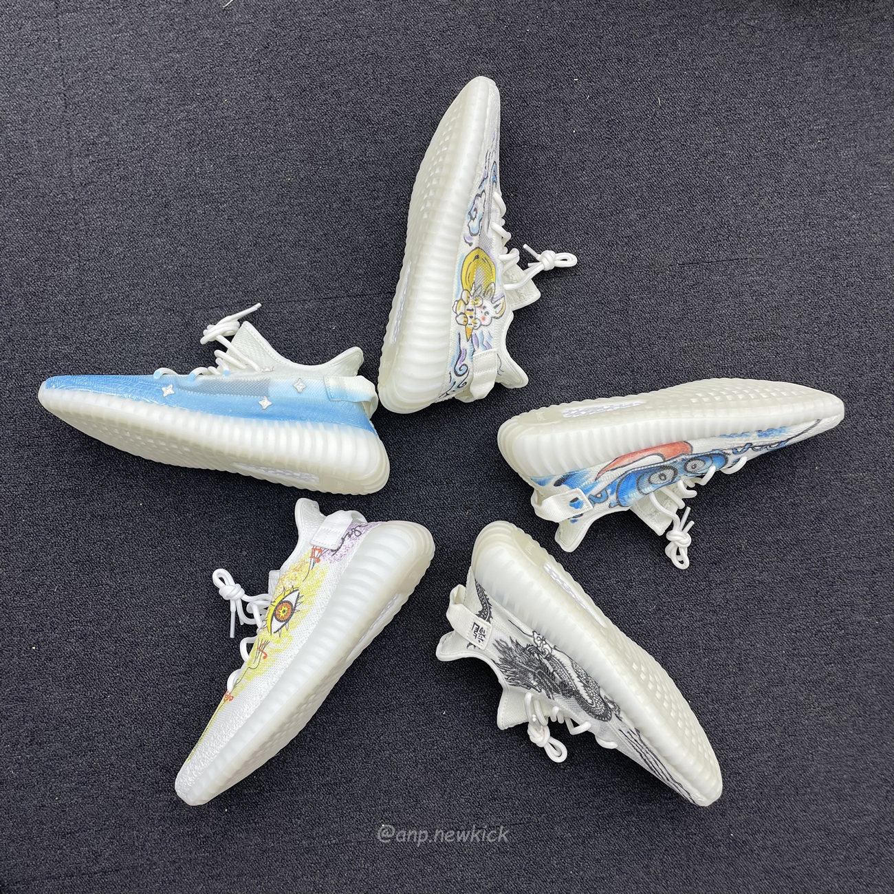 Adidas Yeezy Boost 350 V2 Bone Graffiti Hq6316 (11) - www.newkick.vip