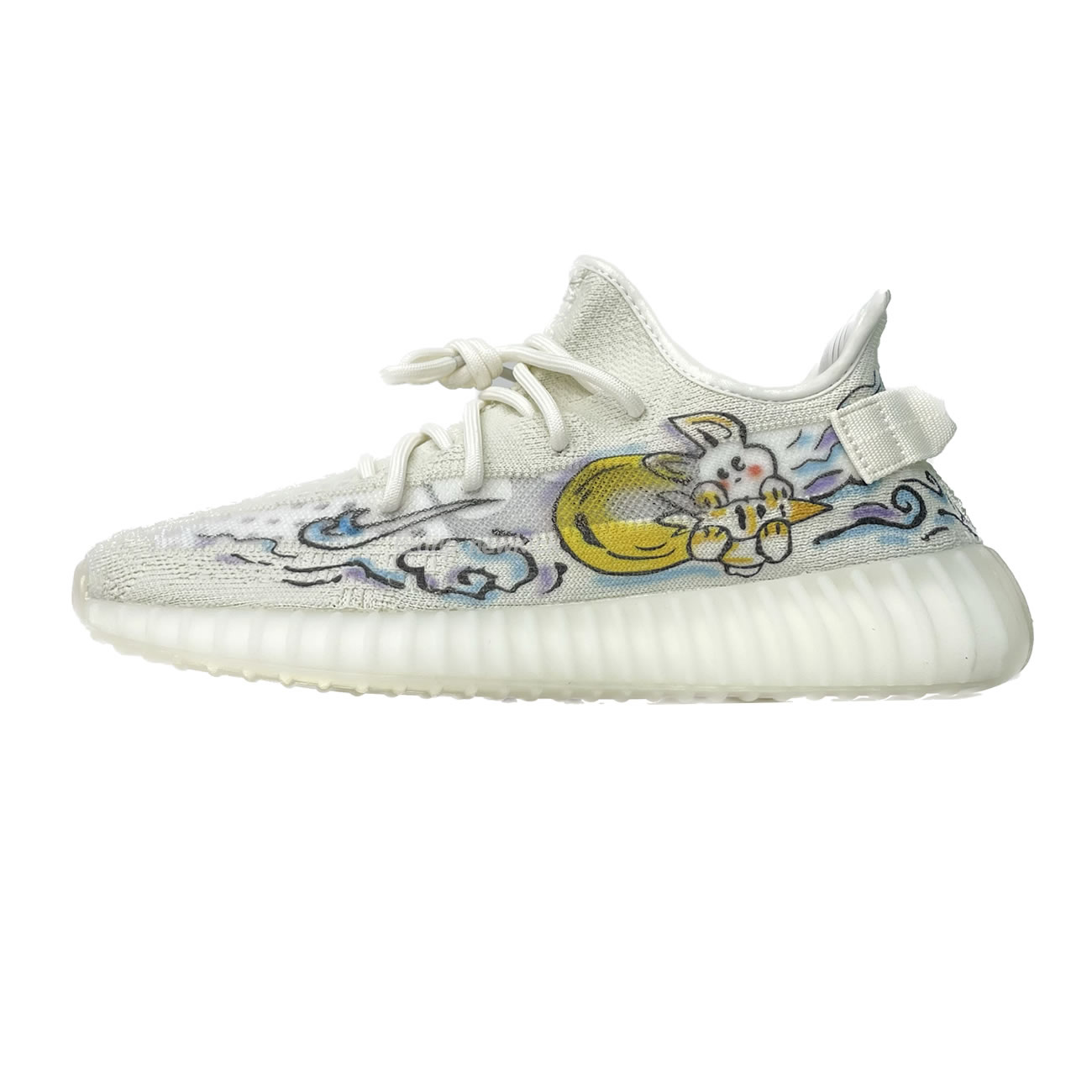 Adidas Yeezy Boost 350 V2 Bone Graffiti Hq6316 (13) - www.newkick.vip
