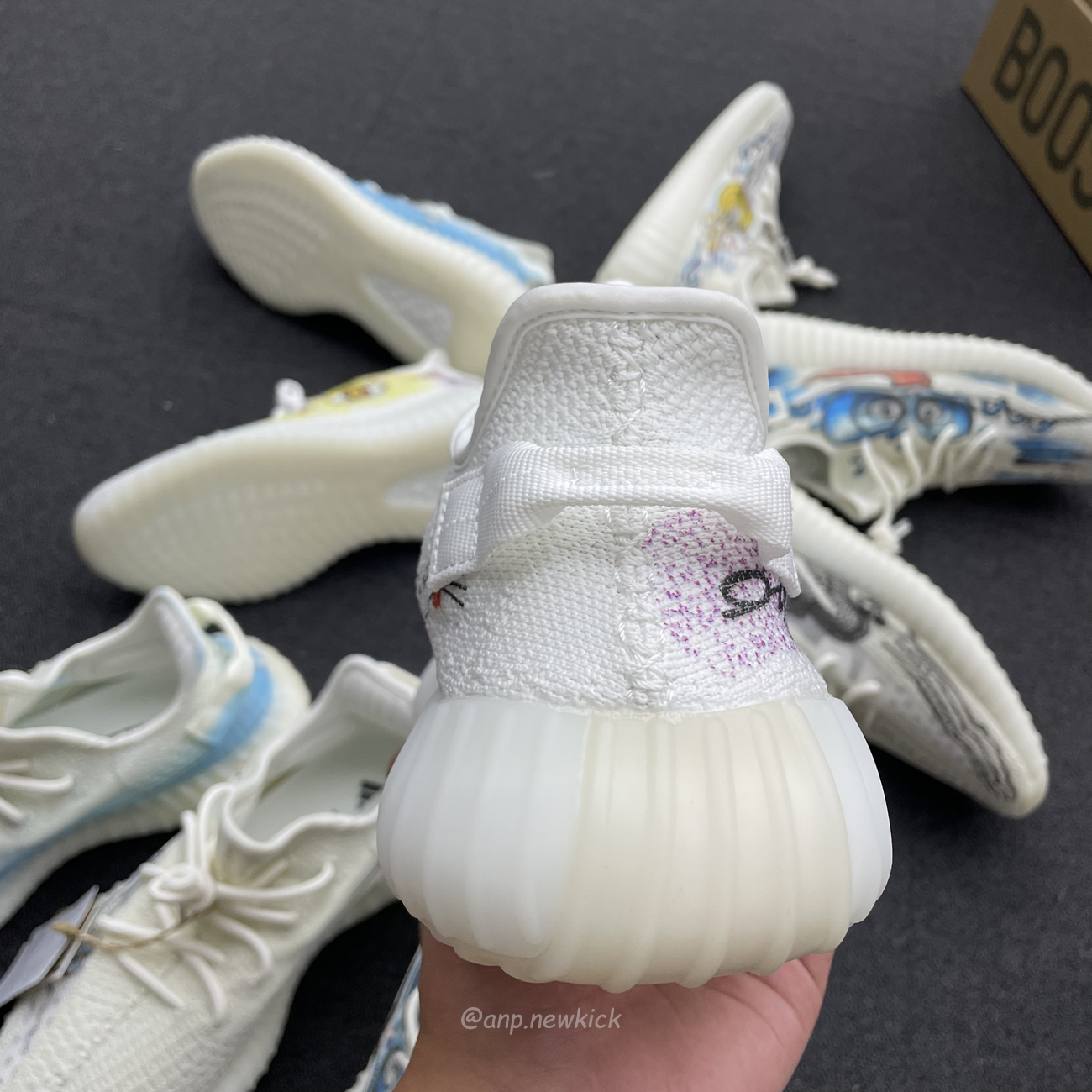 Adidas Yeezy Boost 350 V2 Bone Graffiti Hq6316 (14) - www.newkick.vip