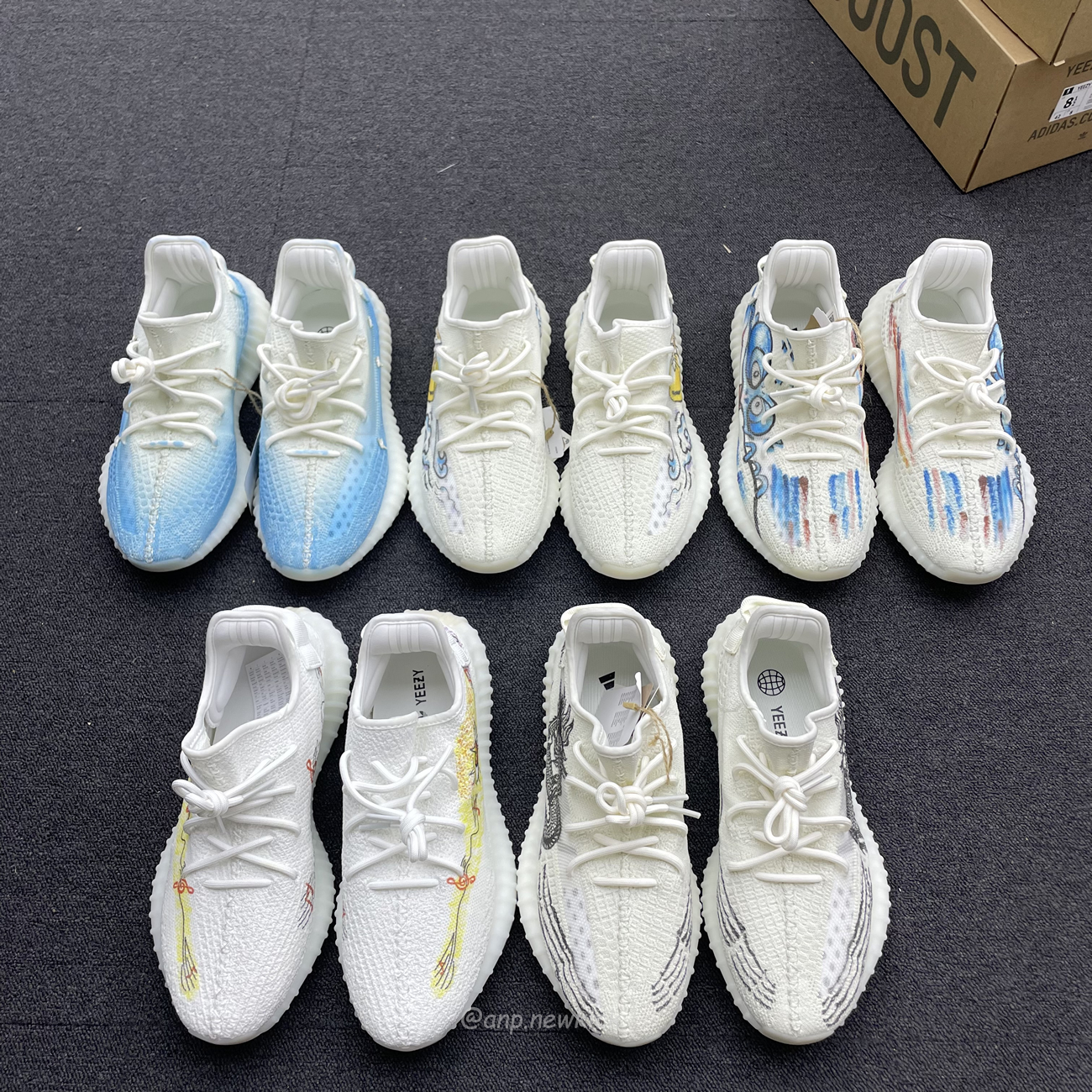 Adidas Yeezy Boost 350 V2 Bone Graffiti Hq6316 (21) - www.newkick.vip