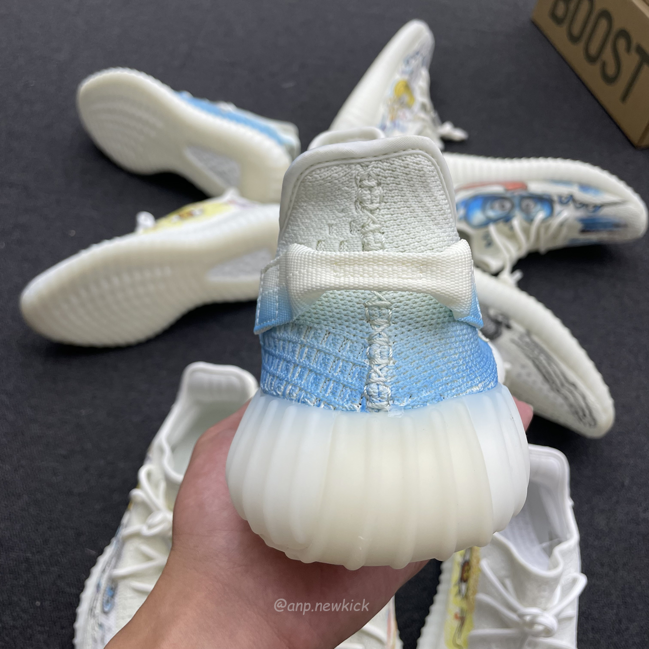Adidas Yeezy Boost 350 V2 Bone Graffiti Hq6316 (8) - www.newkick.vip