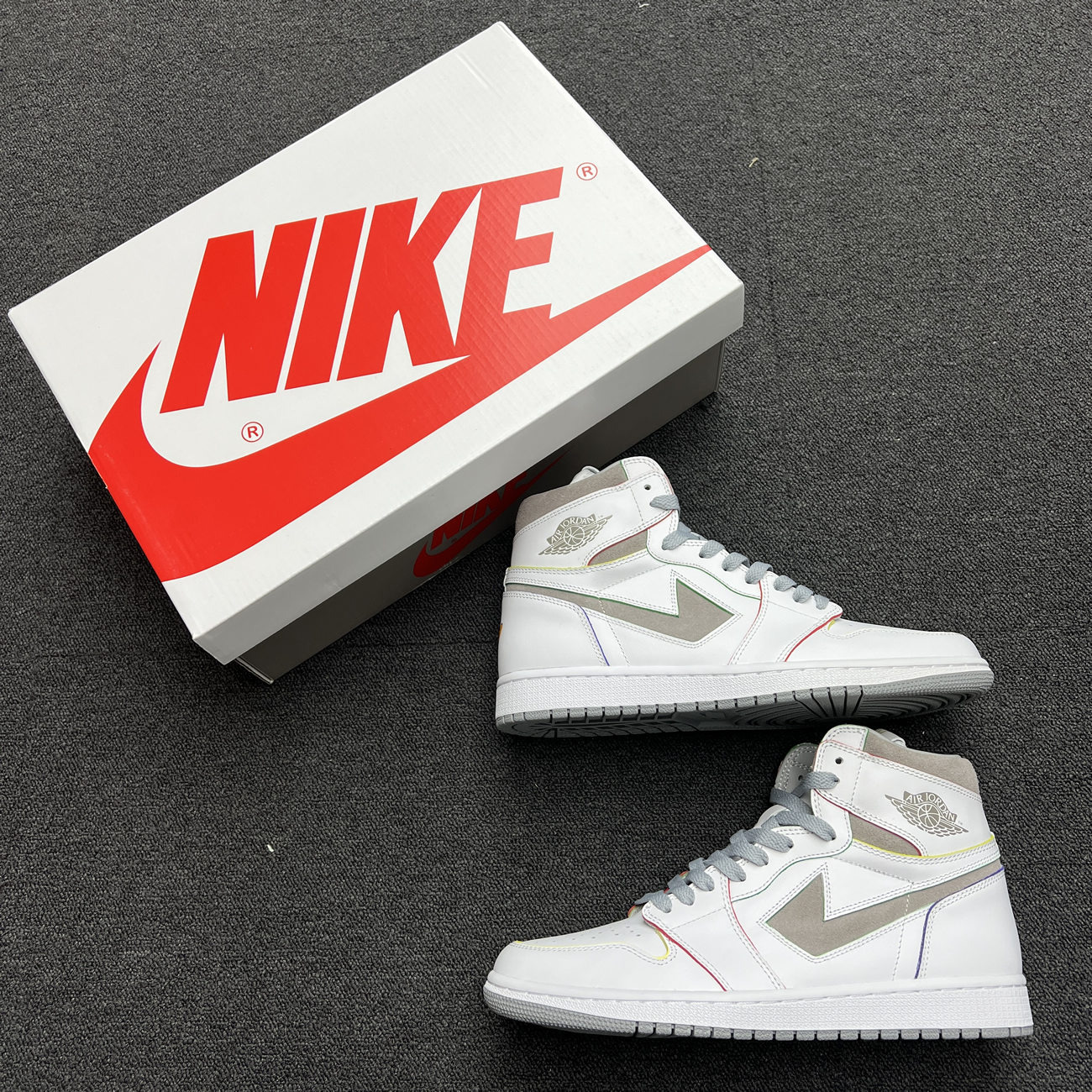 Air Jordan 1 Retro High Daniel Arsham Grey H022 (10) - www.newkick.vip