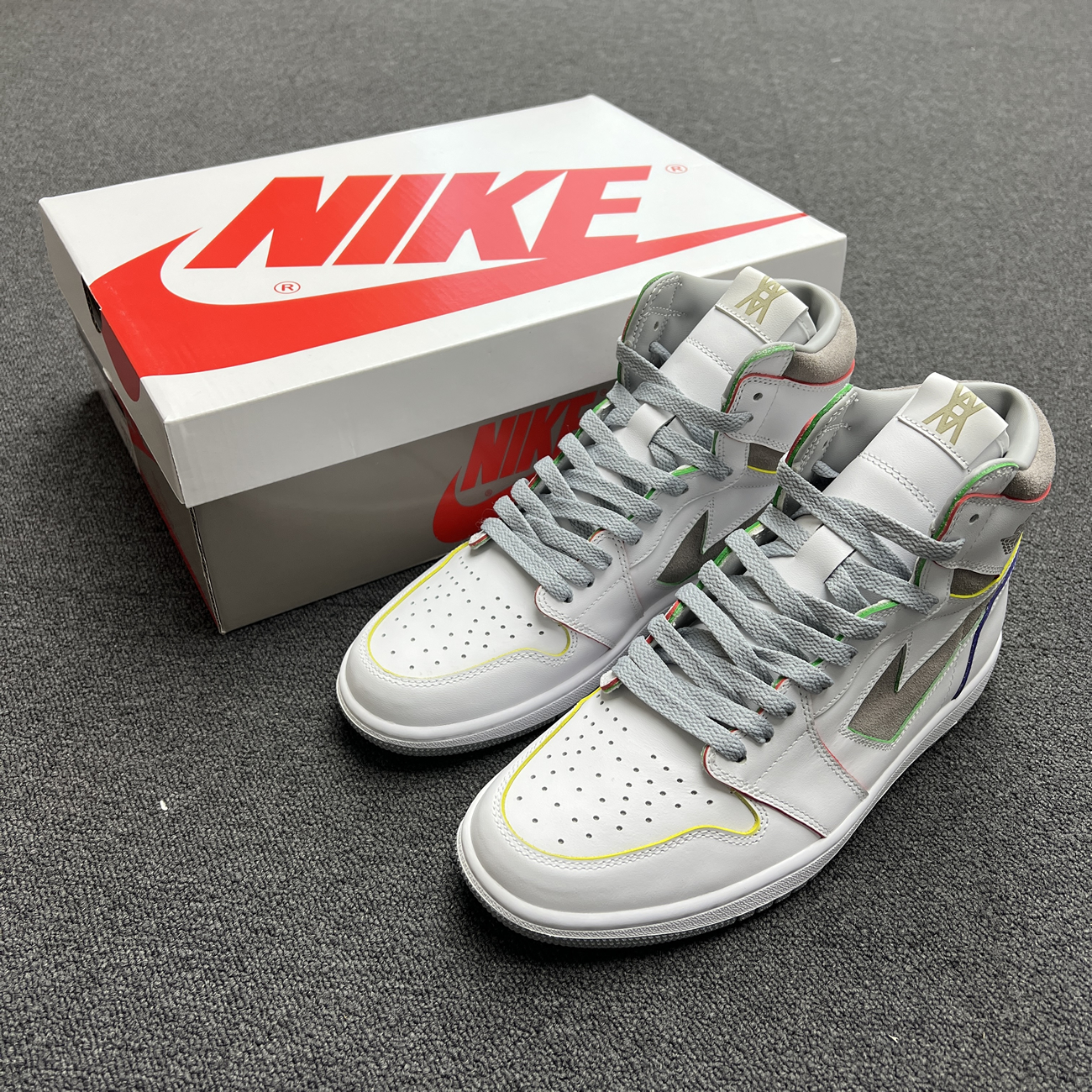 Air Jordan 1 Retro High Daniel Arsham Grey H022 (8) - www.newkick.vip