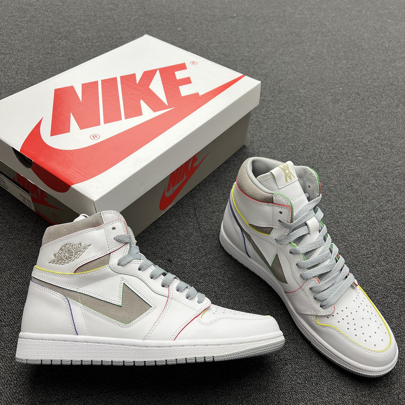 Air Jordan 1 Retro High Daniel Arsham Grey H022 (9) - www.newkick.vip