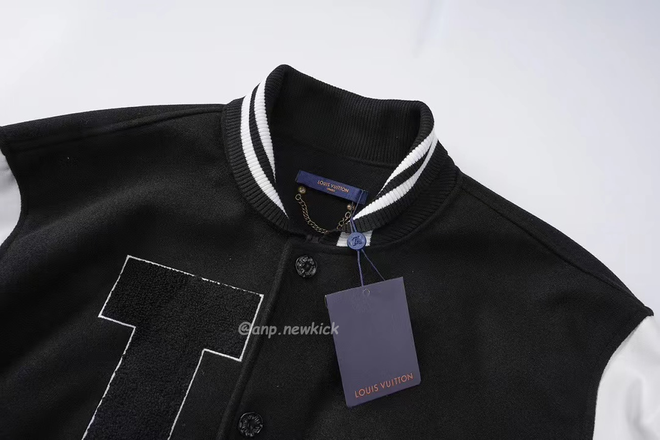 Louis Vuitton Black L Patch Varsity Jacket (9) - www.newkick.vip