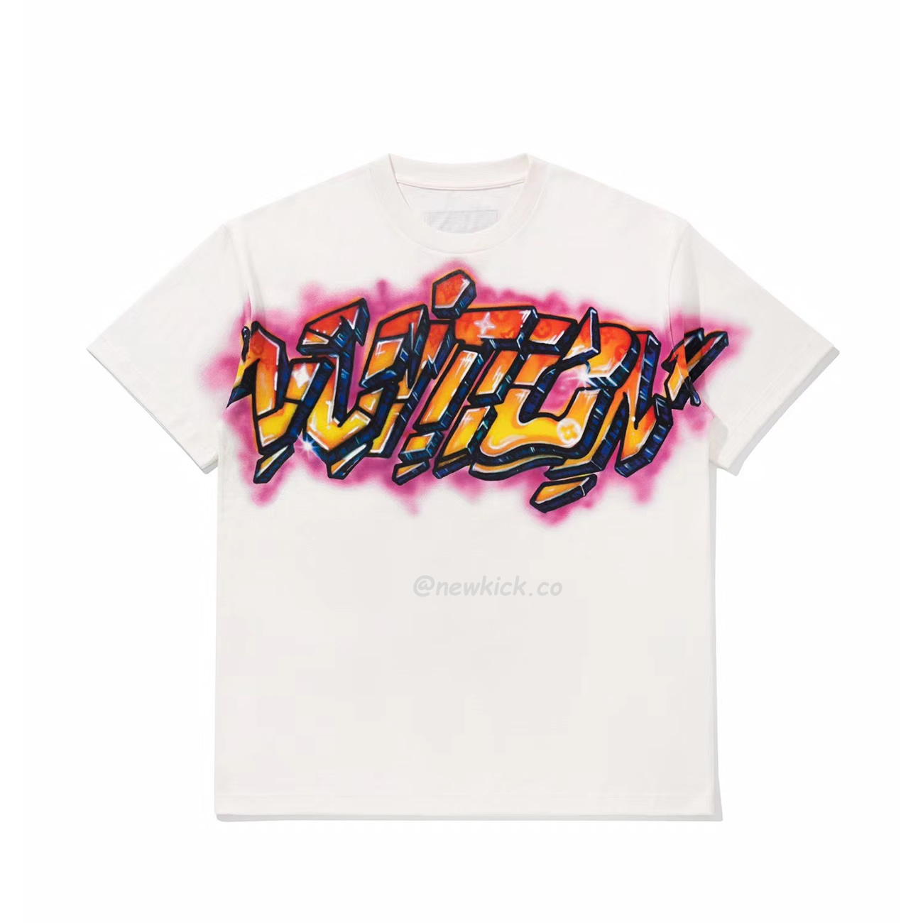 Louis Vuitton Graffiti T Shirt Milky White (1) - www.newkick.vip