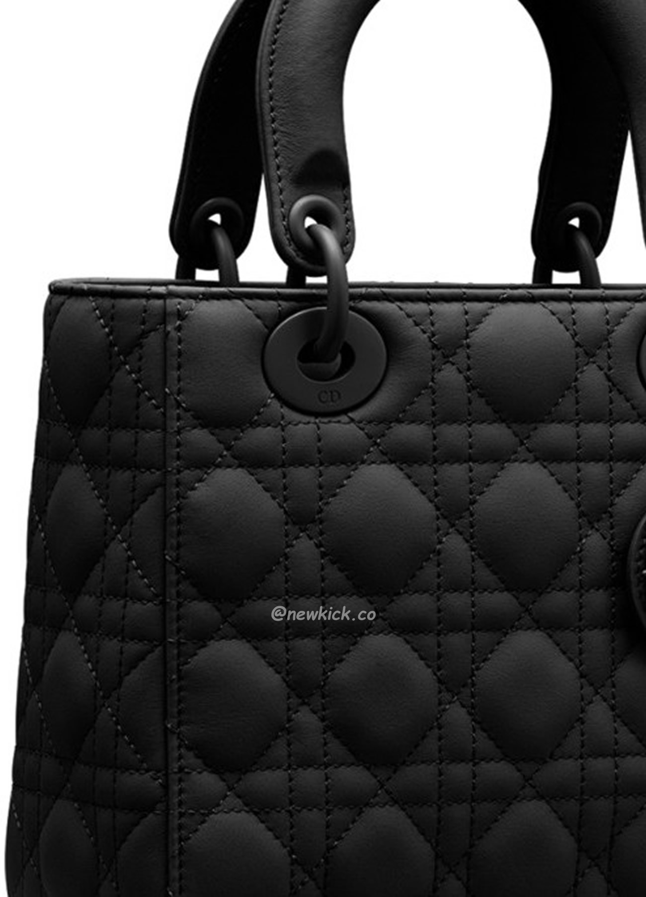Dior My Lady Abc Black Ultra Matte Canage Calfskin With Rattan Pattern M0538sloi M989 (12) - www.newkick.vip