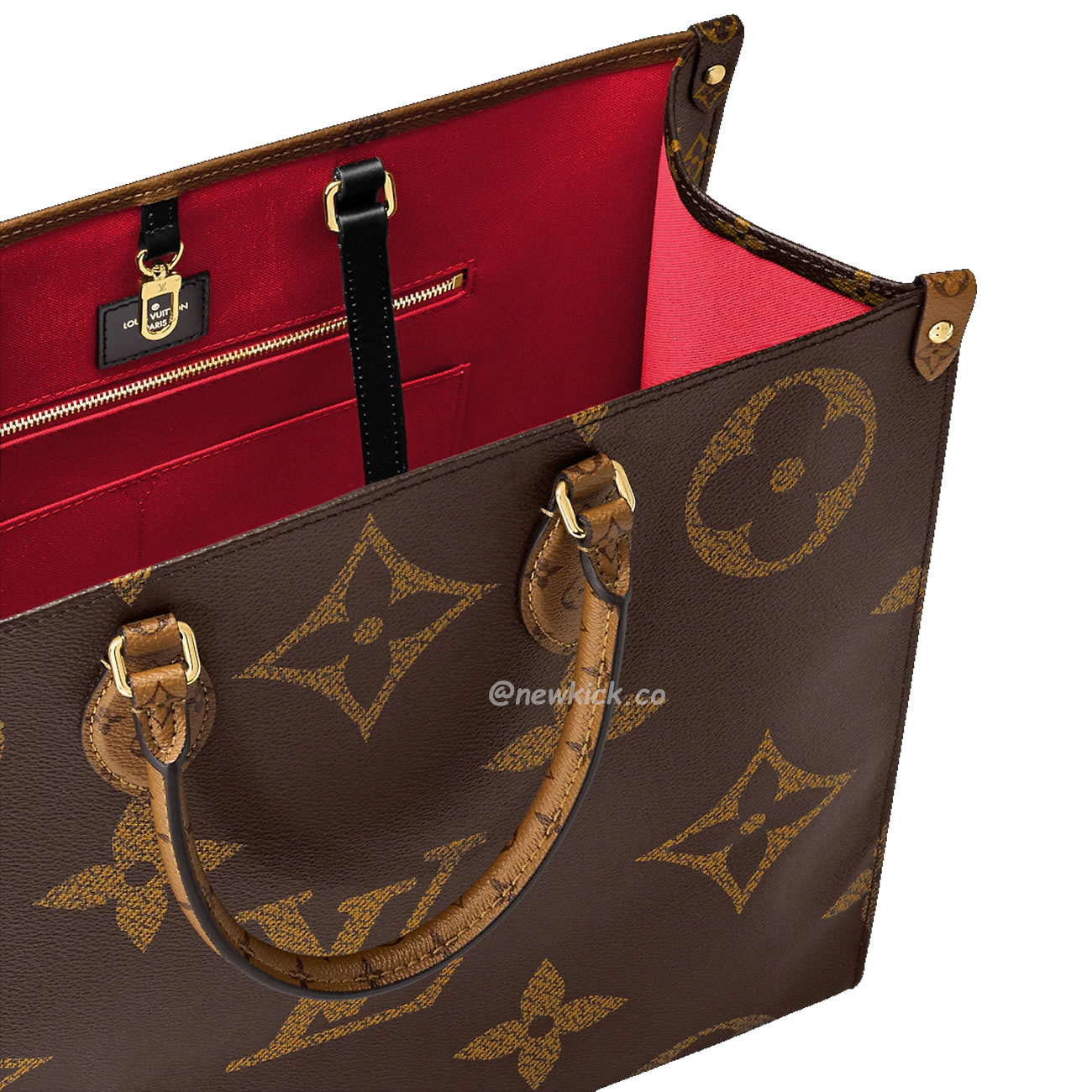 Louis Vuitton Onthego Cloth Tote Brown M45320 (5) - www.newkick.vip