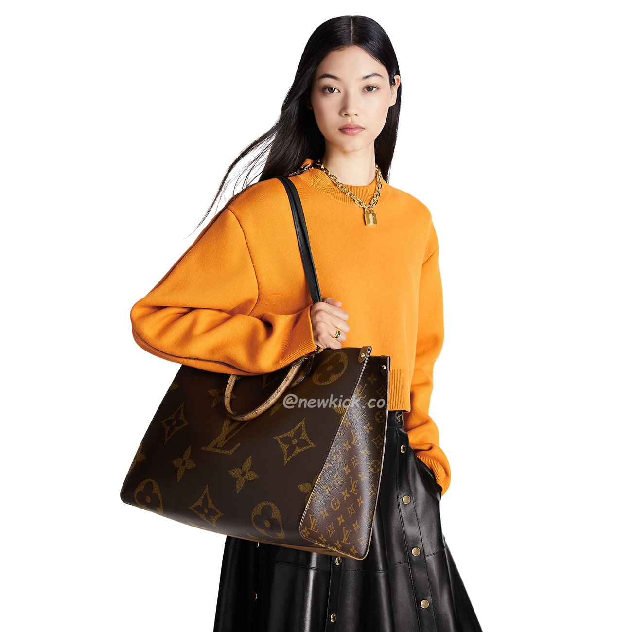 Louis Vuitton Onthego Cloth Tote Brown M45320 (15) - www.newkick.vip