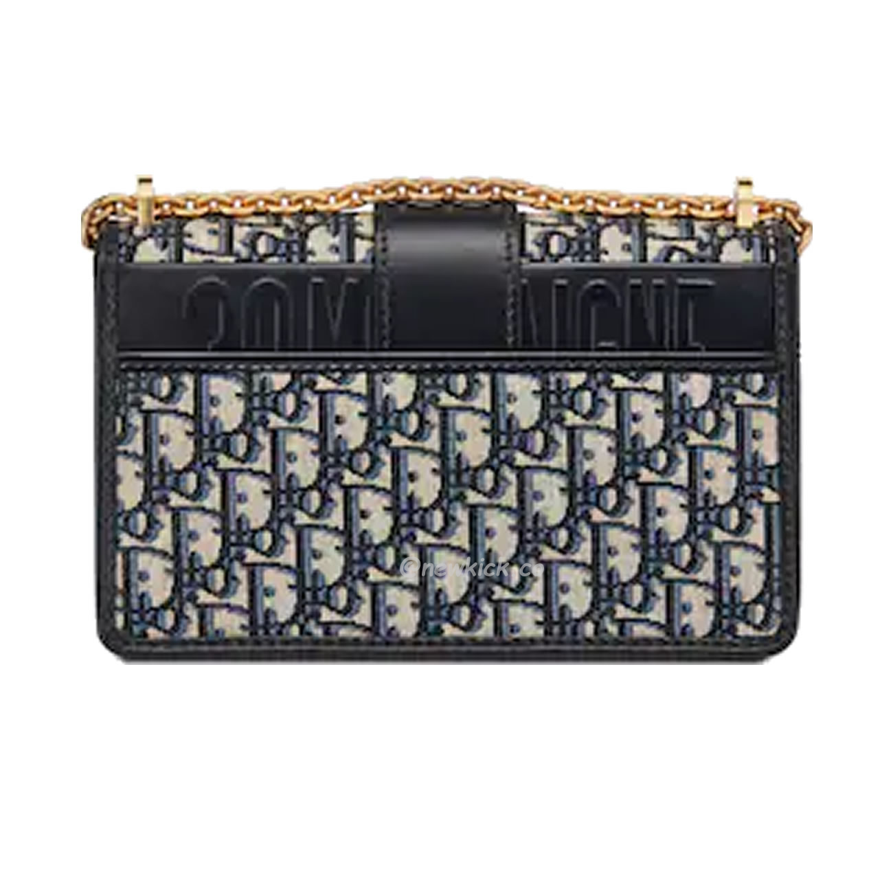 Dior 30 Montaigne Chain Bag Blue Dior Oblique Jacquard M9208utzq M928 (12) - www.newkick.vip