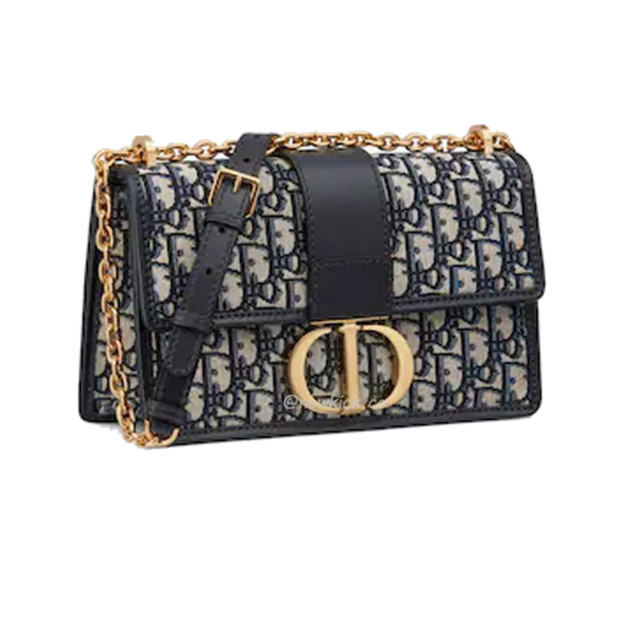 Dior 30 Montaigne Chain Bag Blue Dior Oblique Jacquard M9208utzq M928 (2) - www.newkick.vip