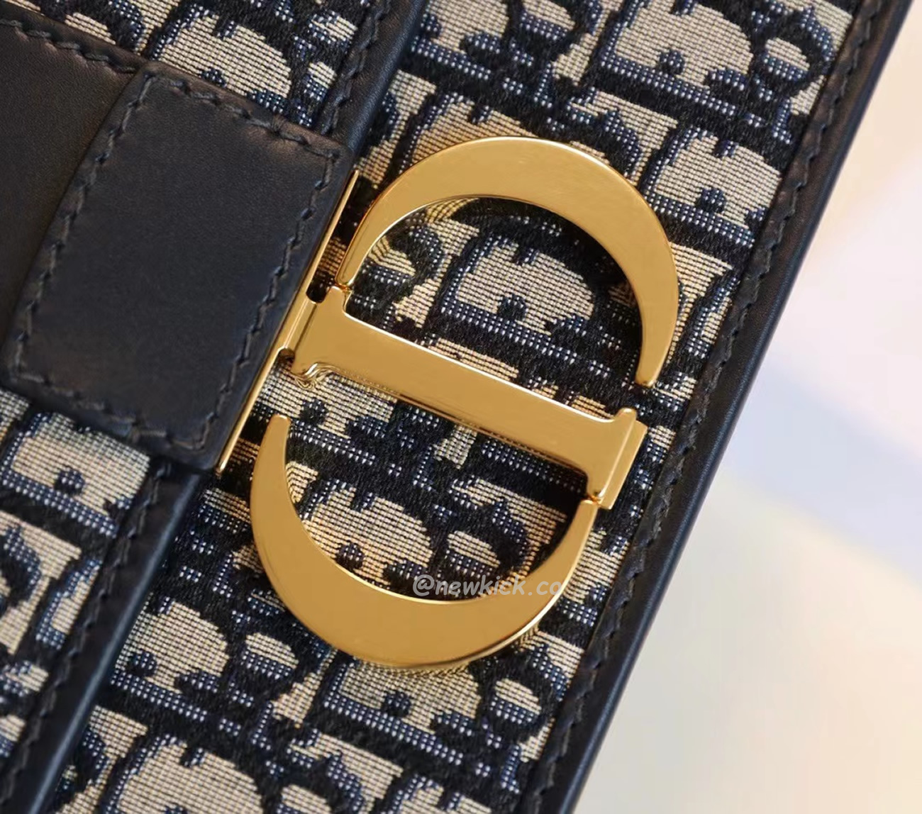 Dior 30 Montaigne Chain Bag Blue Dior Oblique Jacquard M9208utzq M928 (23) - www.newkick.vip