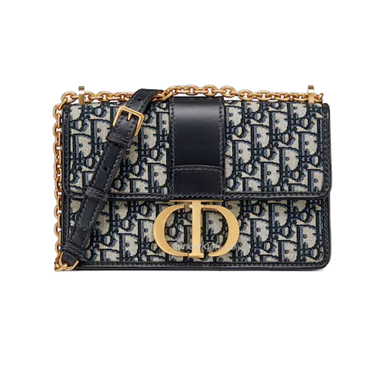Dior 30 Montaigne Chain Bag Blue Dior Oblique Jacquard M9208utzq M928 (1) - www.newkick.vip