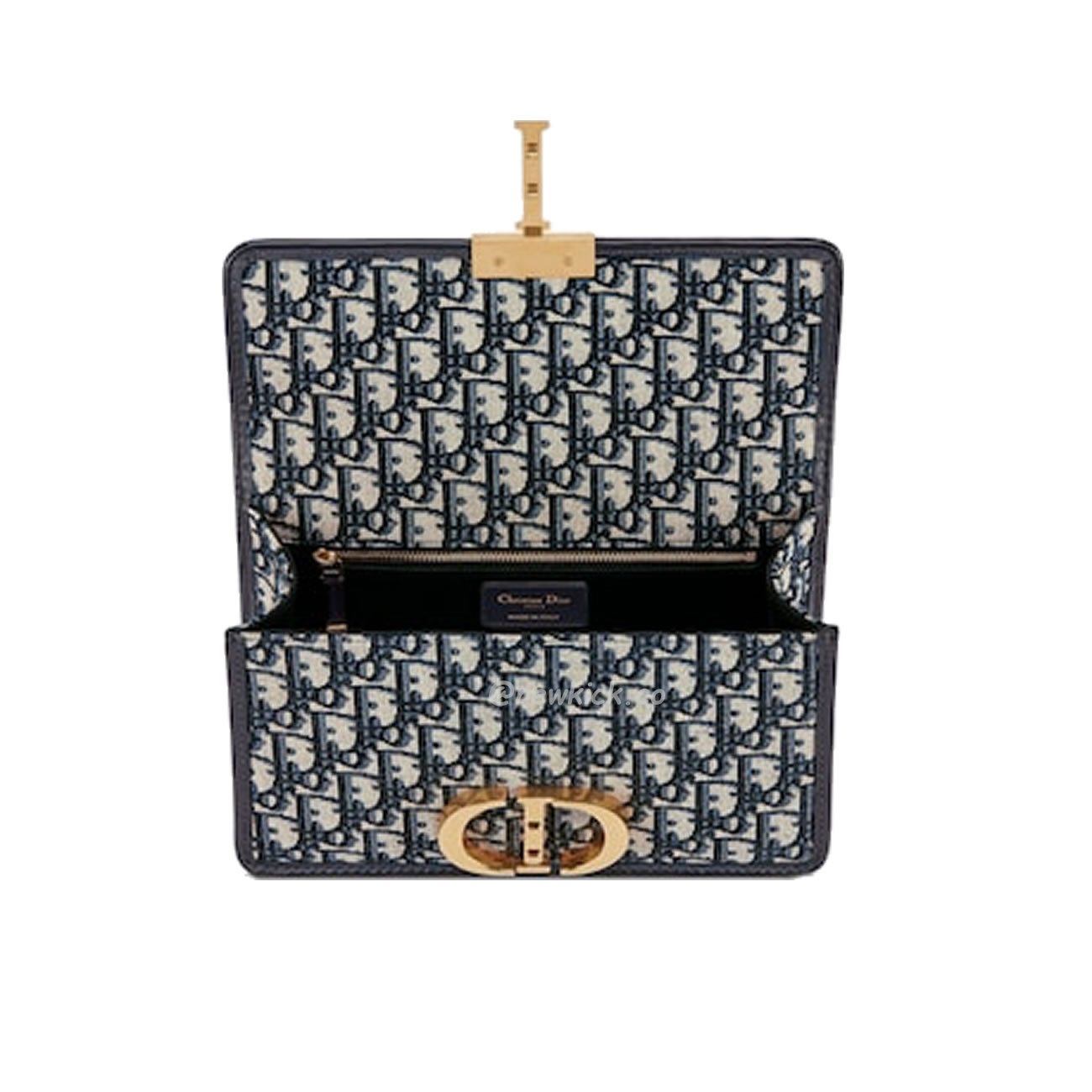 Dior 30 Montaigne Chain Bag Blue Dior Oblique Jacquard M9208utzq M928 (15) - www.newkick.vip