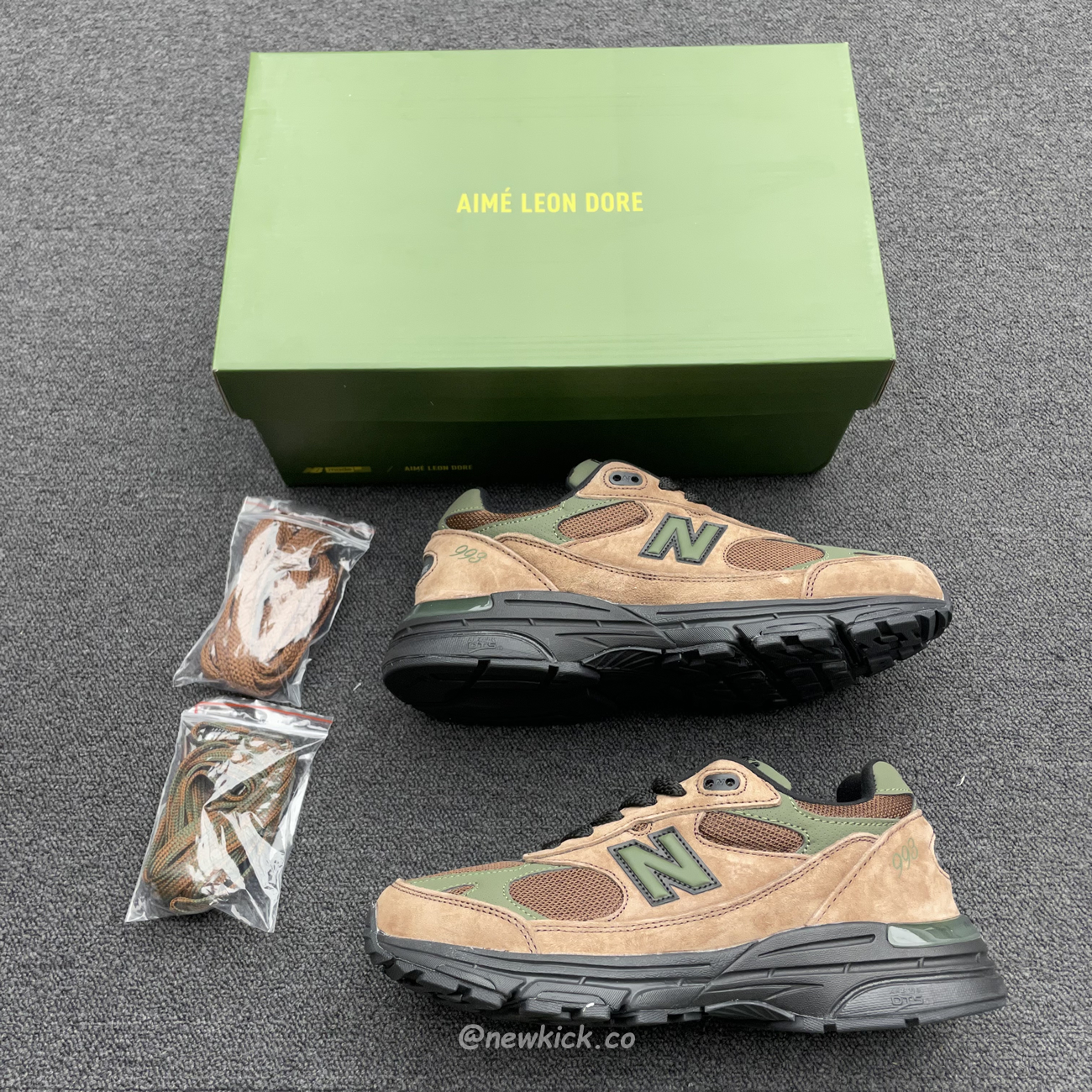 New Balance 993 Aime Leon Dore Brown Mr993ald (9) - www.newkick.vip