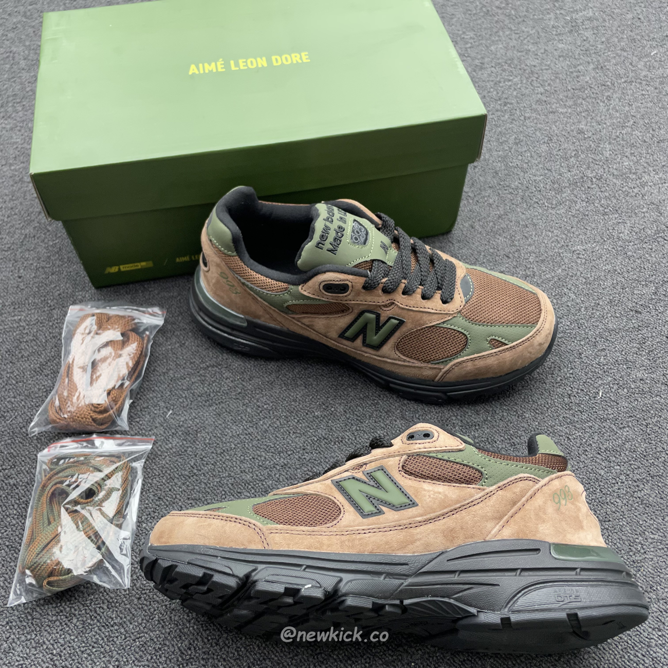 New Balance 993 Aime Leon Dore Brown Mr993ald (11) - www.newkick.vip