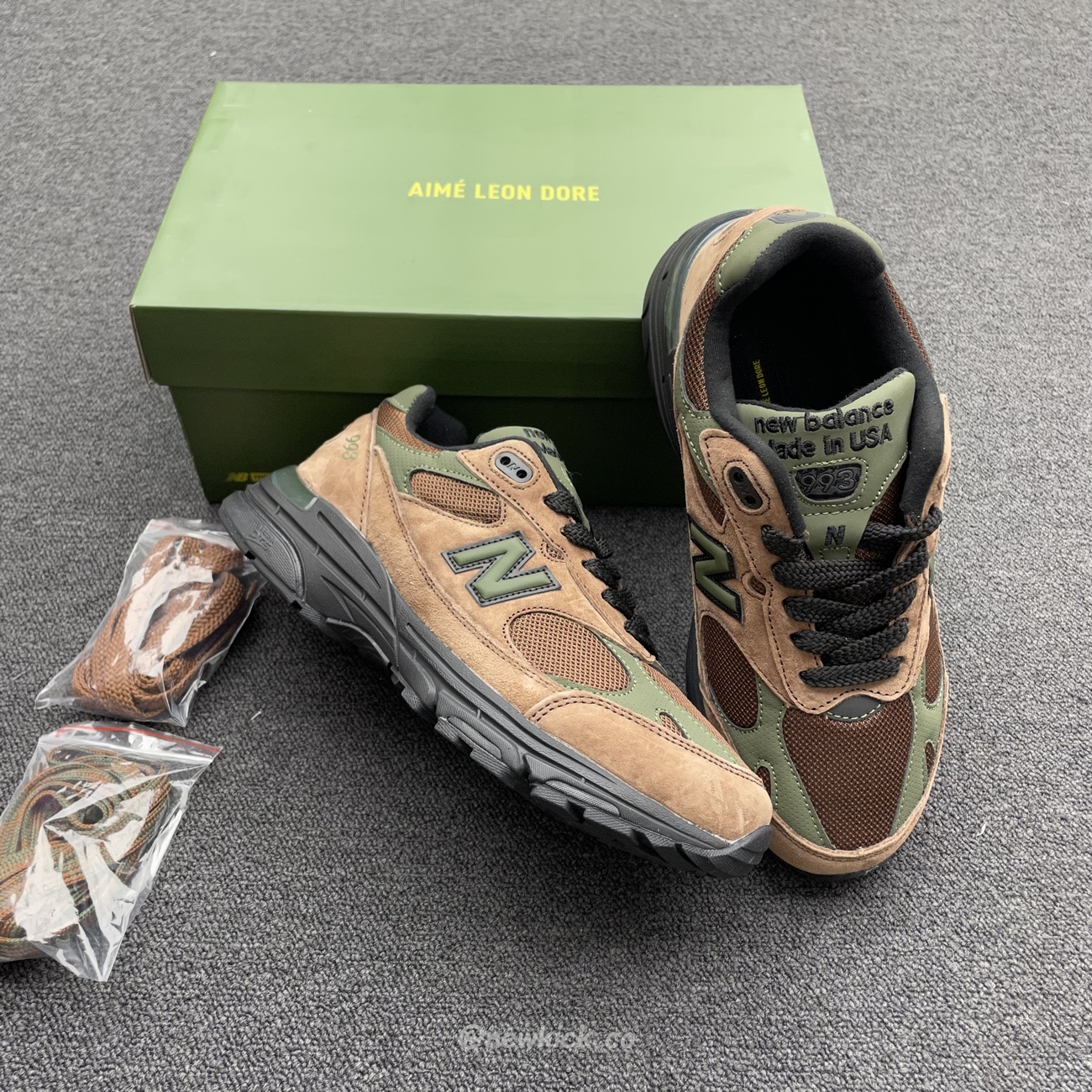 New Balance 993 Aime Leon Dore Brown Mr993ald (6) - www.newkick.vip