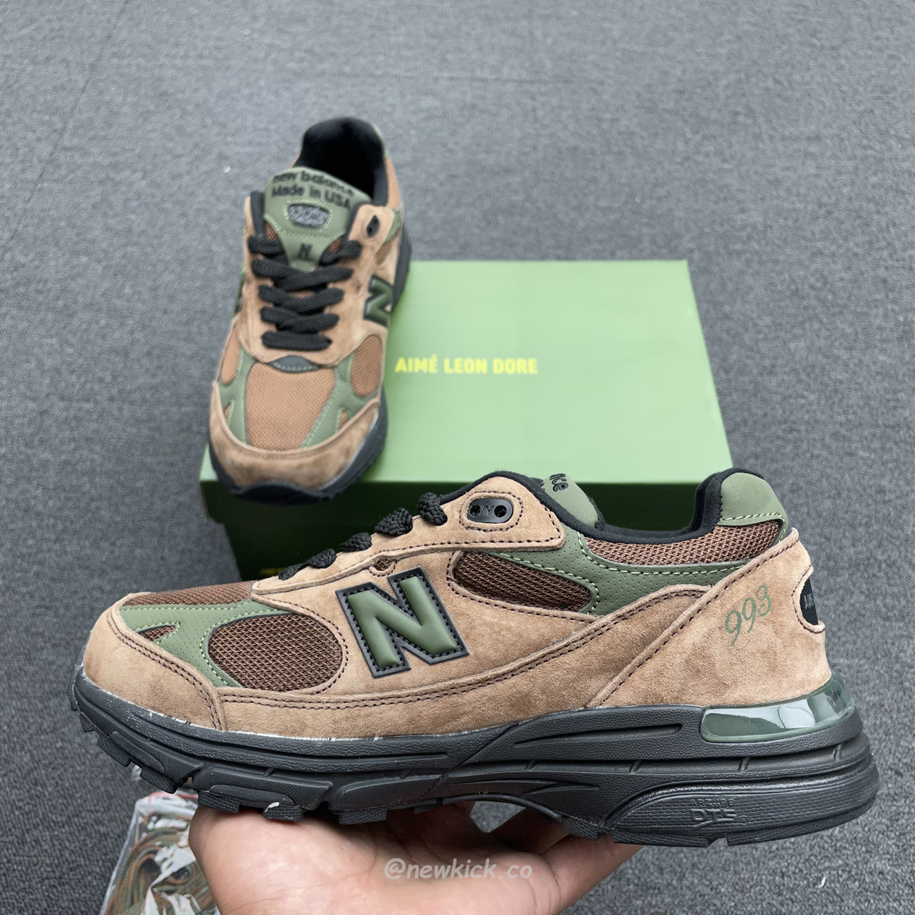 New Balance 993 Aime Leon Dore Brown Mr993ald (7) - www.newkick.vip