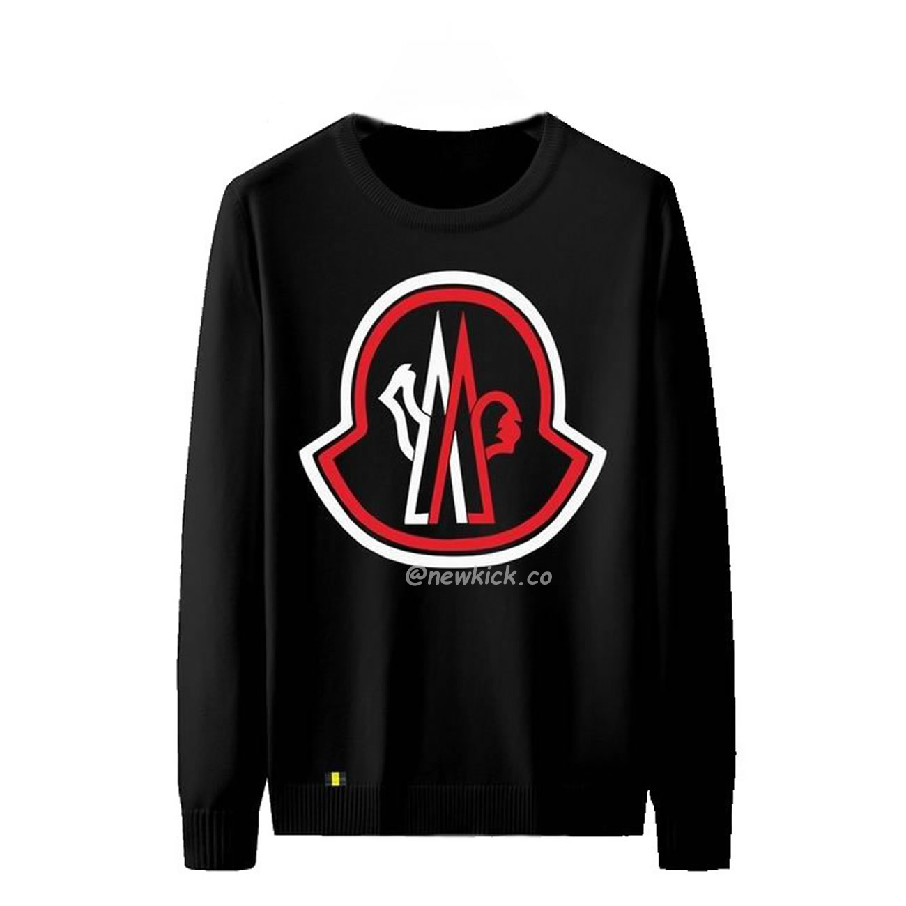 Moncler 2022 Crew Neck Pullover T Shirt Print Black (1) - www.newkick.vip