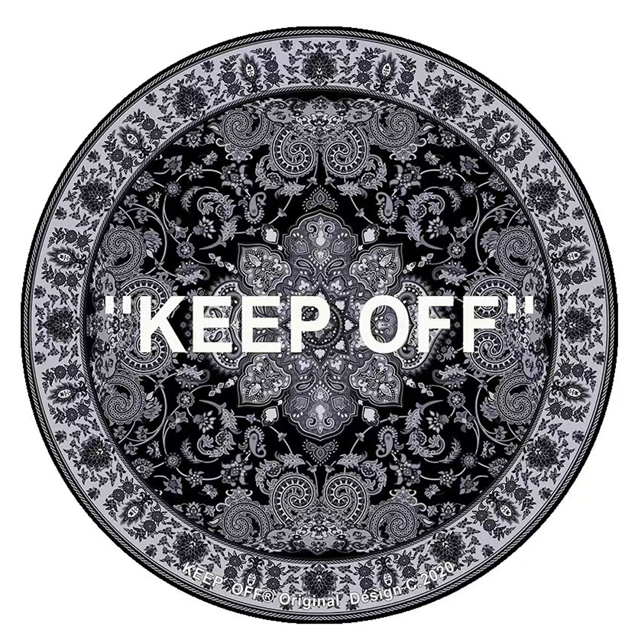 Off Keepo Carpet Black Grey (1) - www.newkick.vip