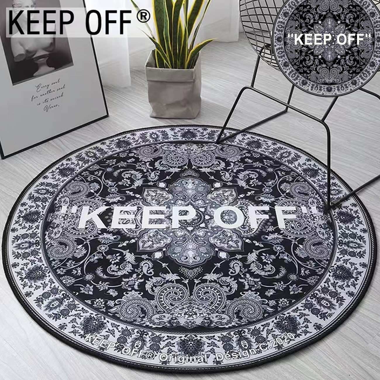 Off Keepo Carpet Black Grey (4) - www.newkick.vip