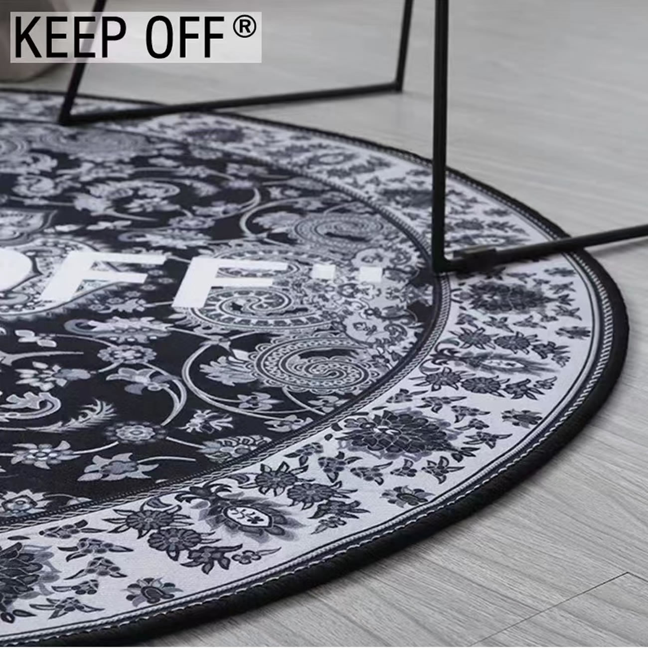 Off Keepo Carpet Black Grey (2) - www.newkick.vip
