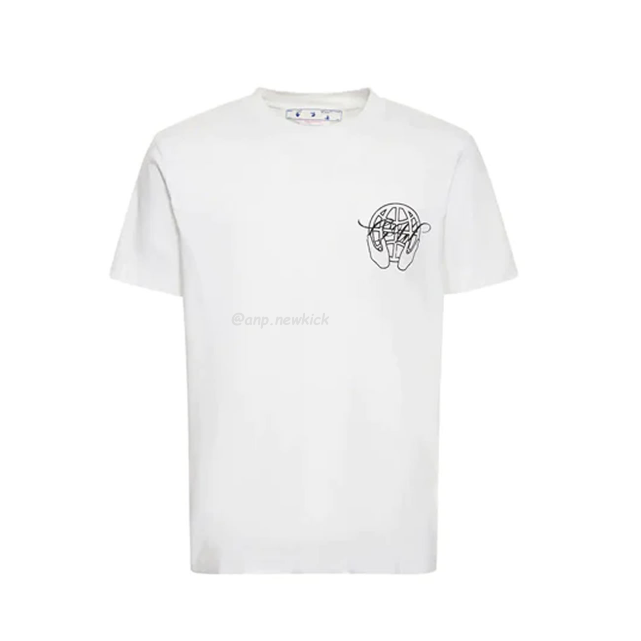 Off White Hand Arrow Tee White Black (17) - www.newkick.vip