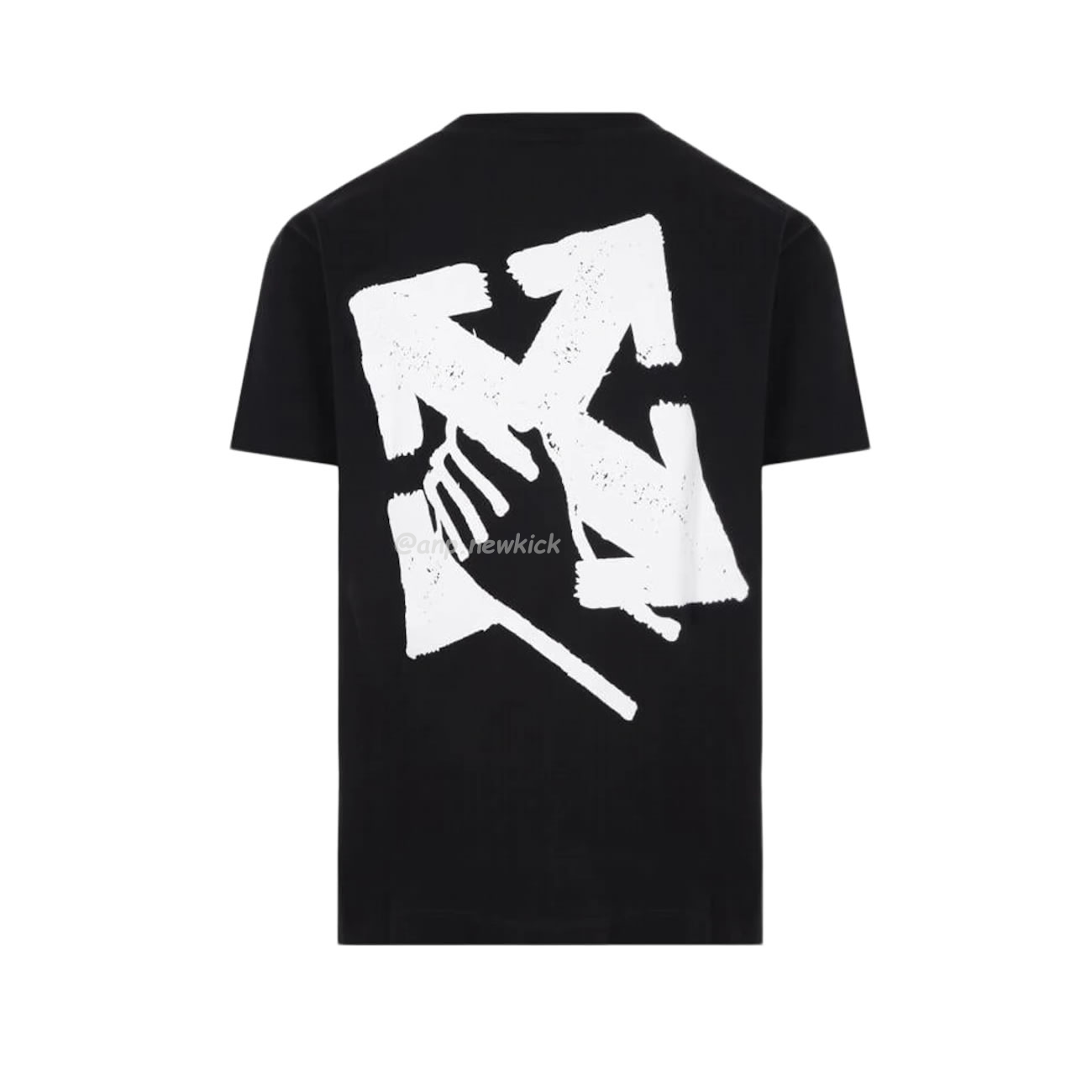 Off White Hand Arrow Tee White Black (2) - www.newkick.vip