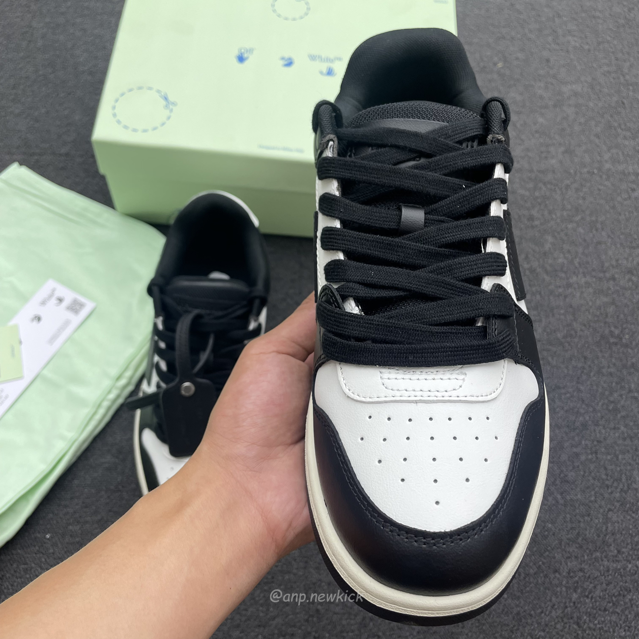 Off White Out Of Office Ooo Low Tops White Black White (15) - www.newkick.vip