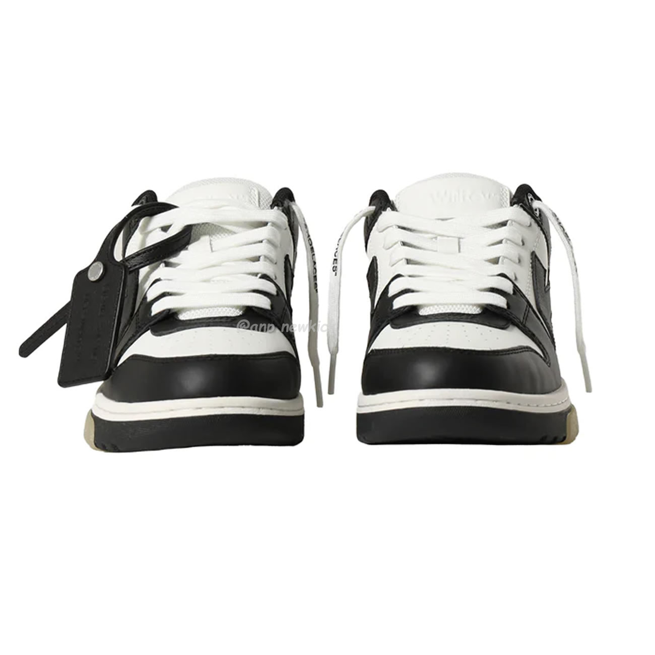 Off White Out Of Office Ooo Low Tops White Black White (6) - www.newkick.vip