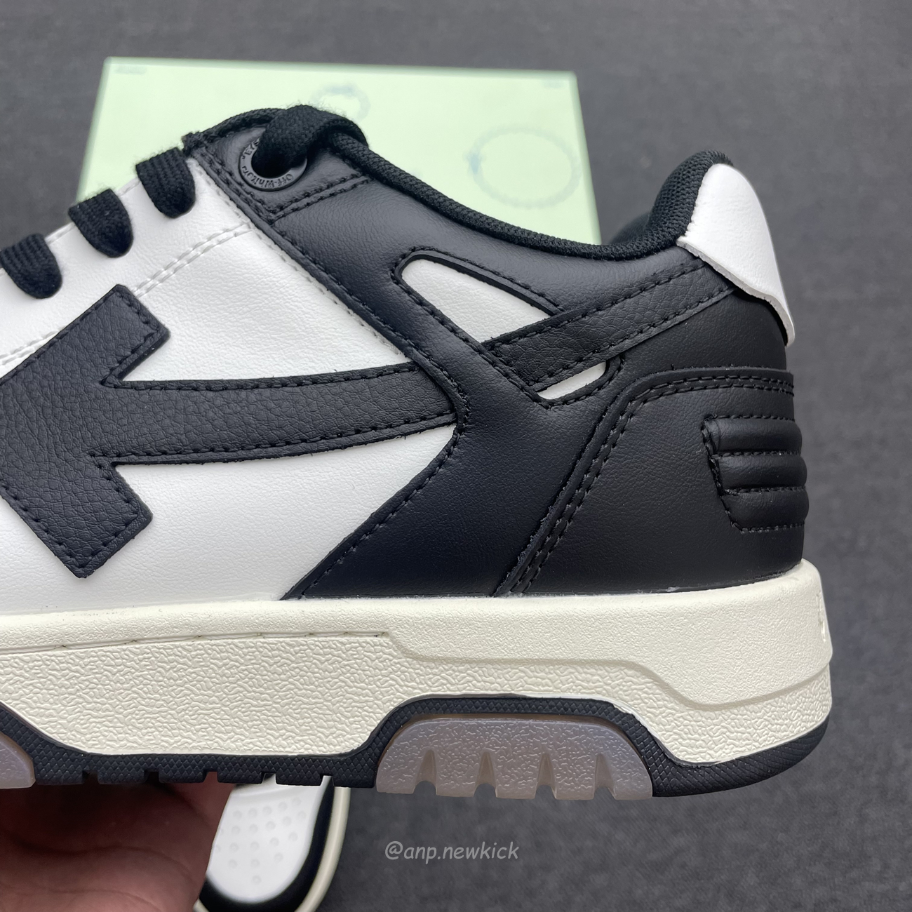 Off White Out Of Office Ooo Low Tops White Black White (9) - www.newkick.vip