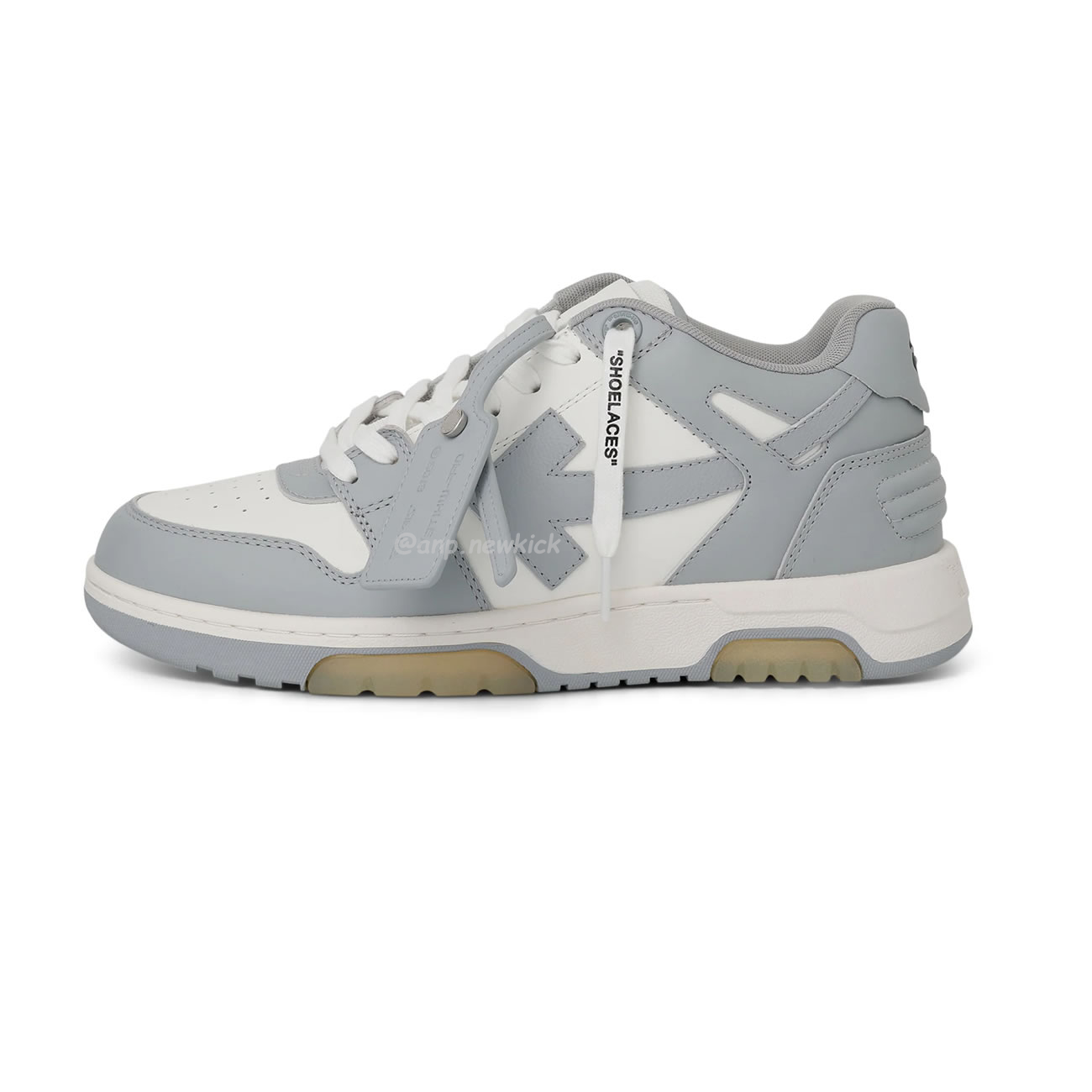 Off White Out Of Office Calf Leather White Grey Omia189c99 Lea007 0109 (1) - www.newkick.vip